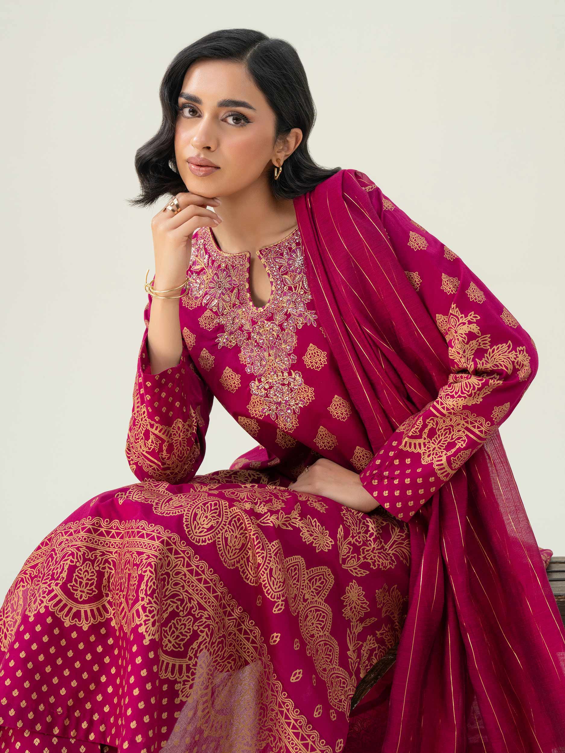 3 Piece Lawn Suit-Embroidered (Pret) - Image 5