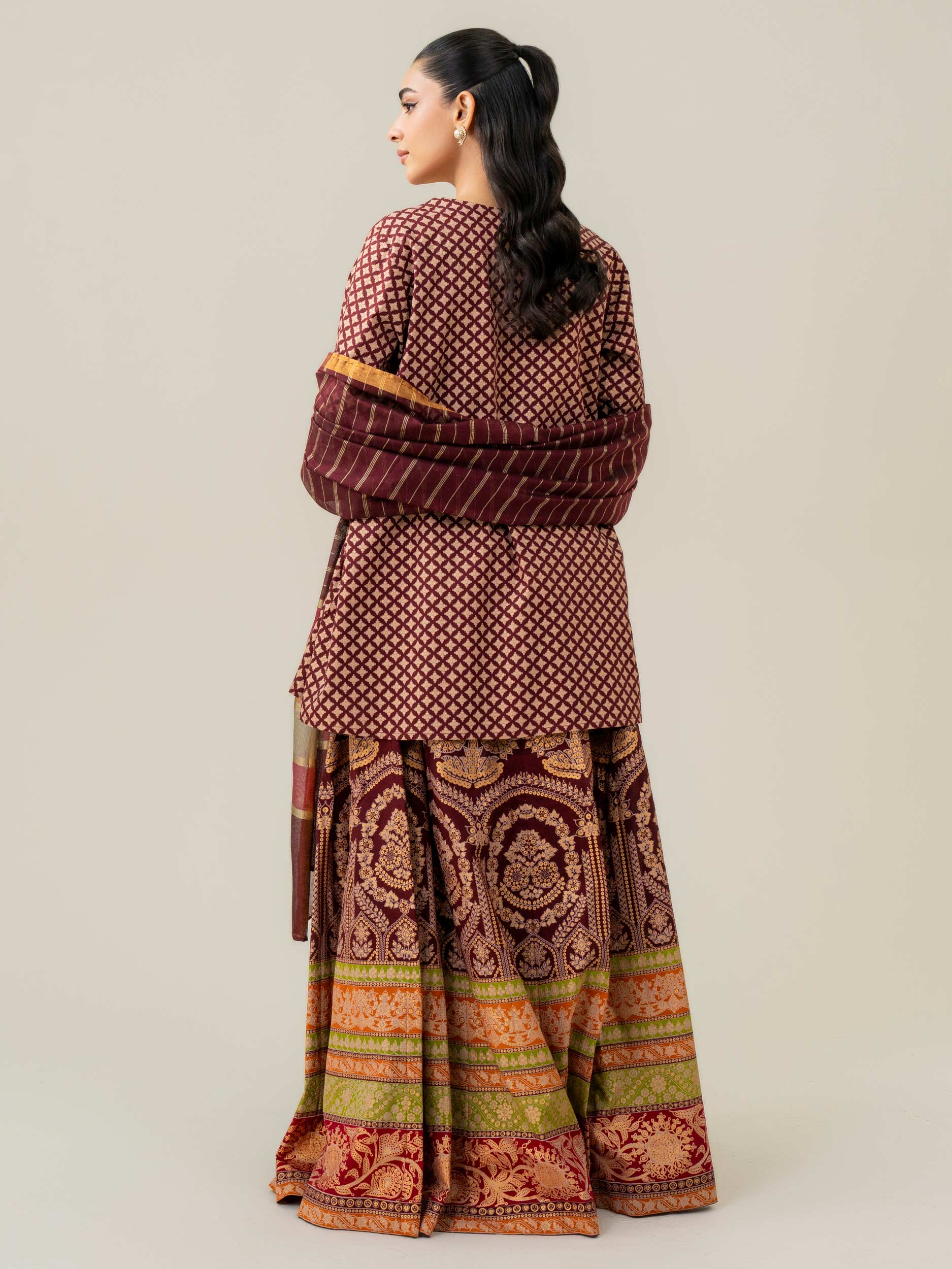 3 Piece Lawn Suit-Paste Print (Pret) - Image 5