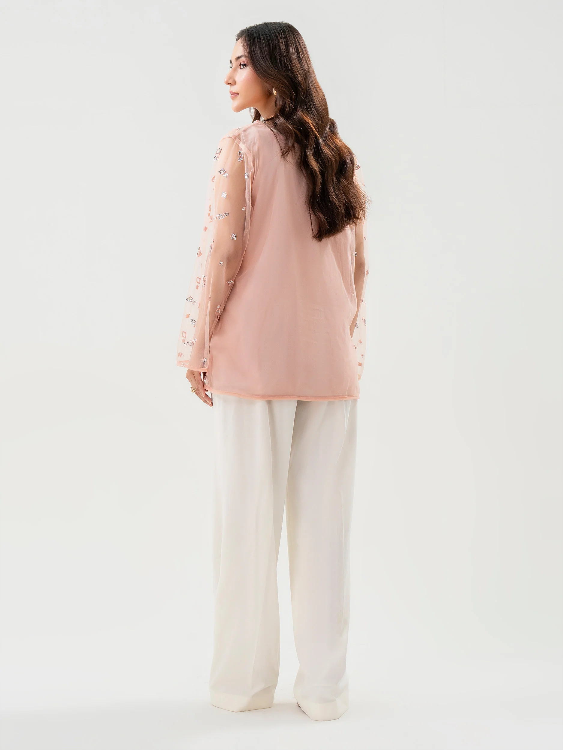 Embroidered Net Top - Image 6