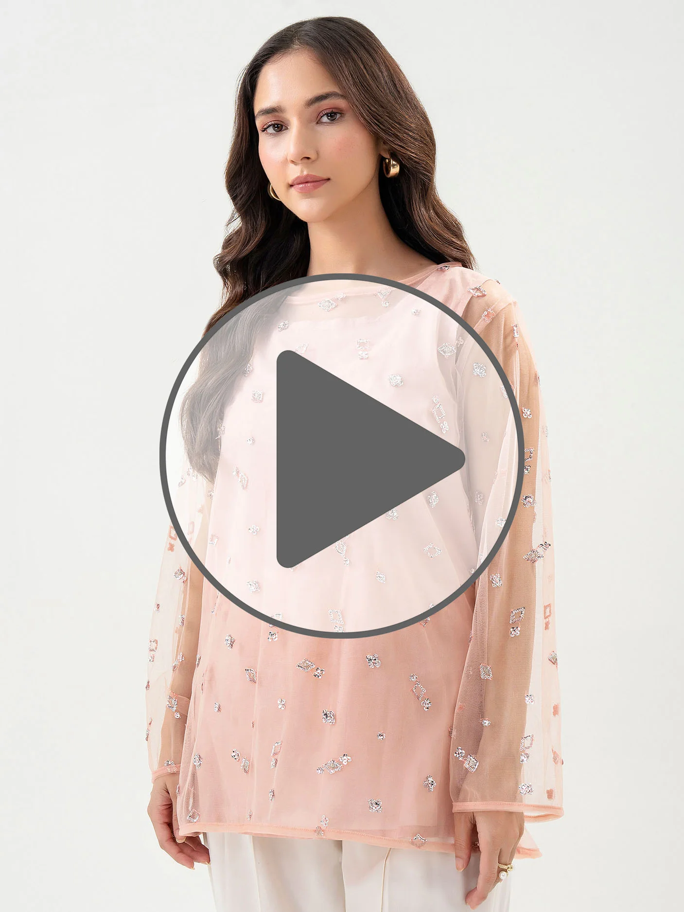 Embroidered Net Top - Image 7