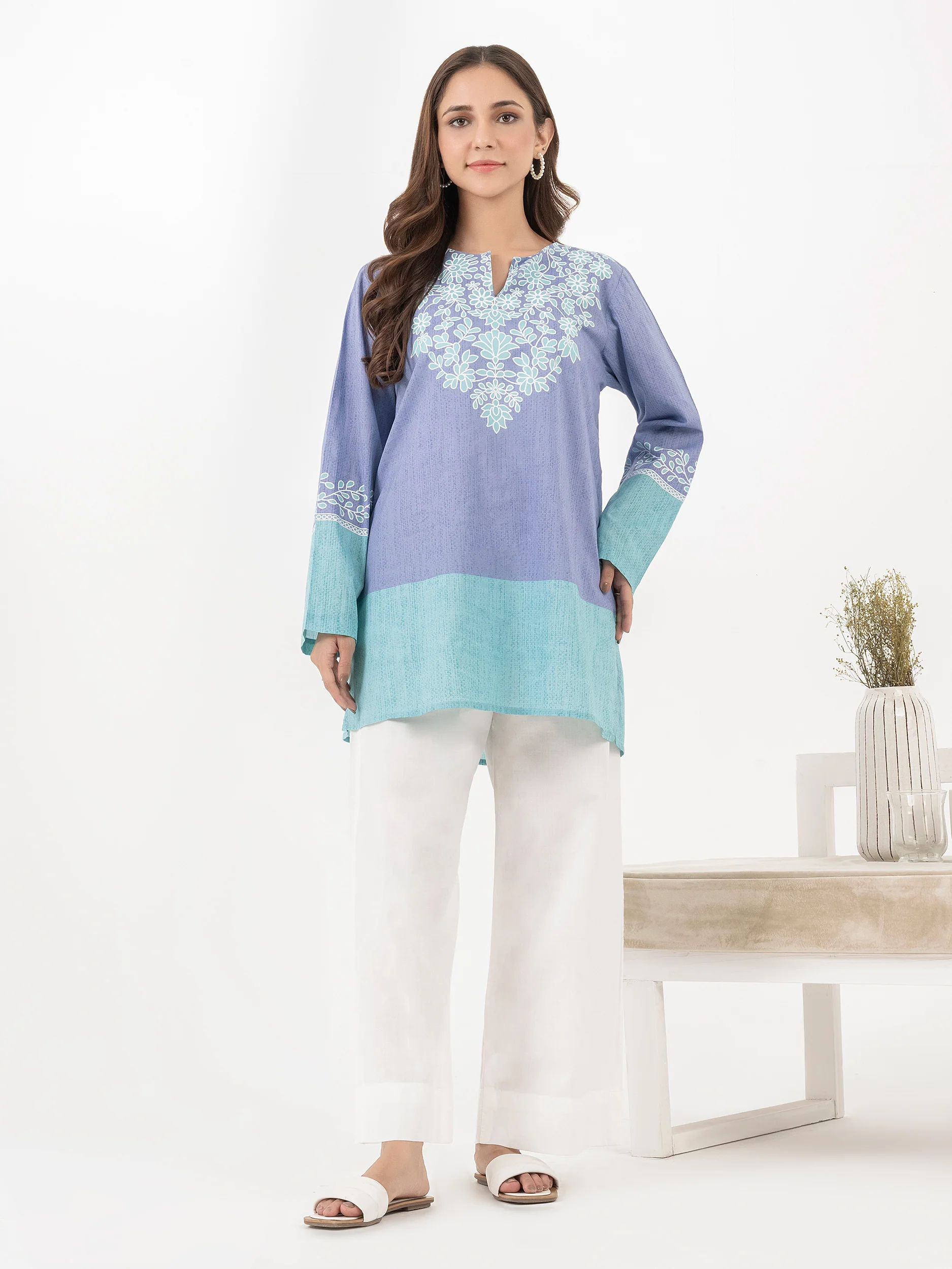 Lawn Kurti-Printed (Pret) - Image 2