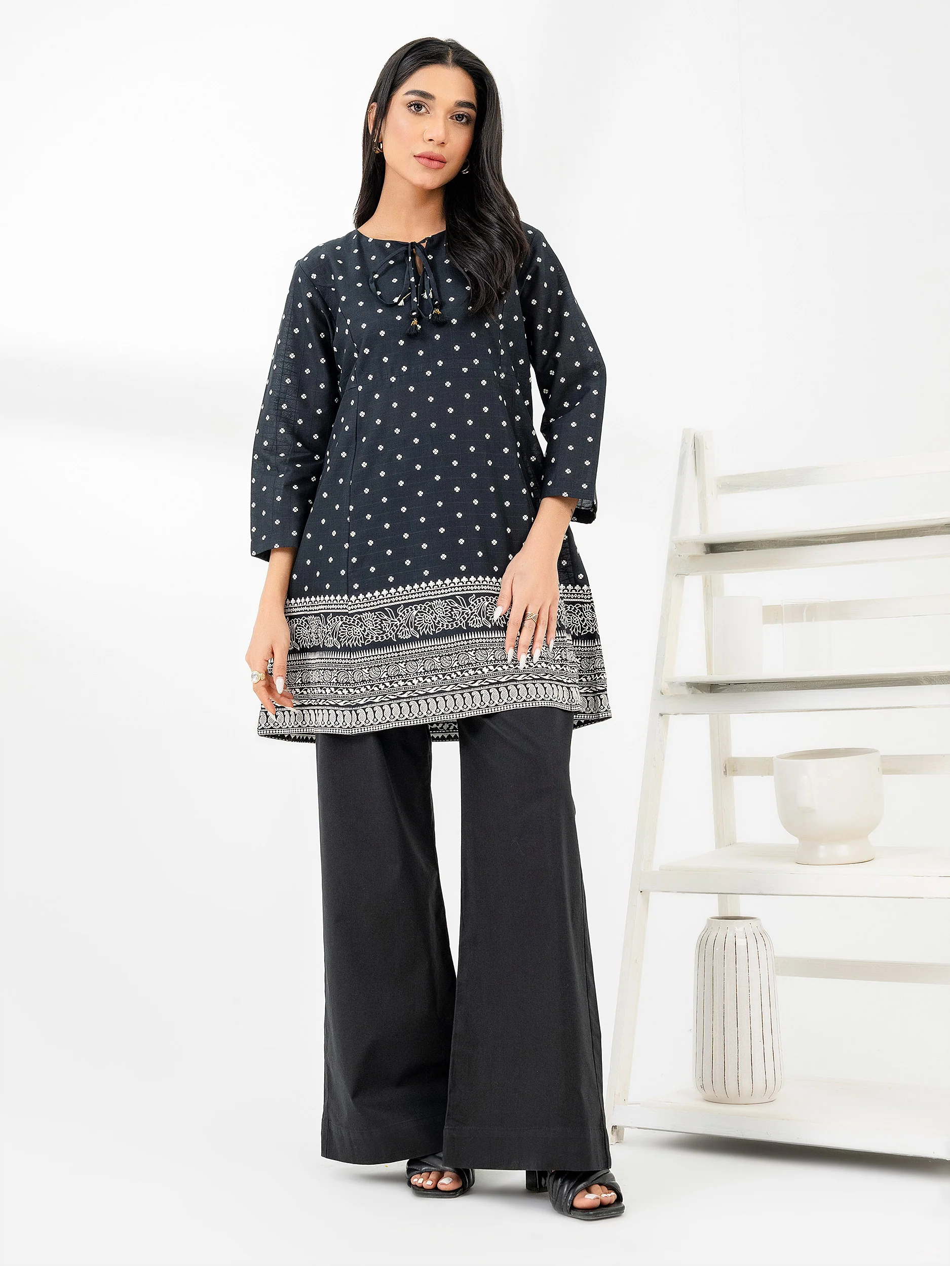 Lawn Kurti-Paste Print (Pret) - Image 3