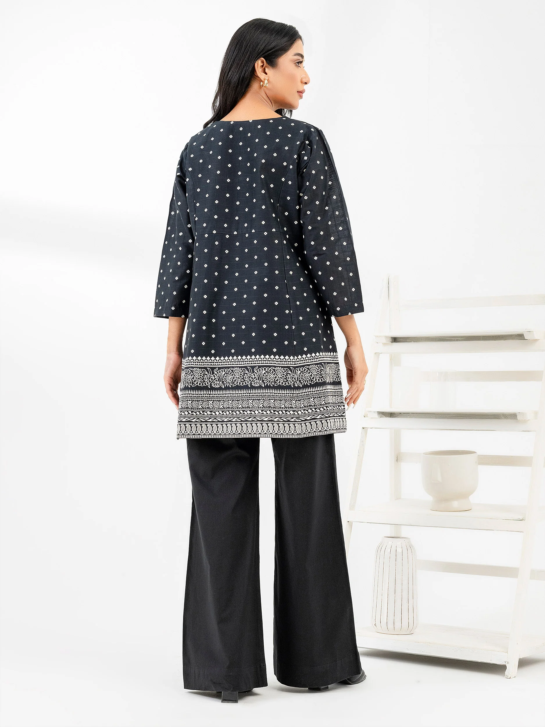 Lawn Kurti-Paste Print (Pret) - Image 5