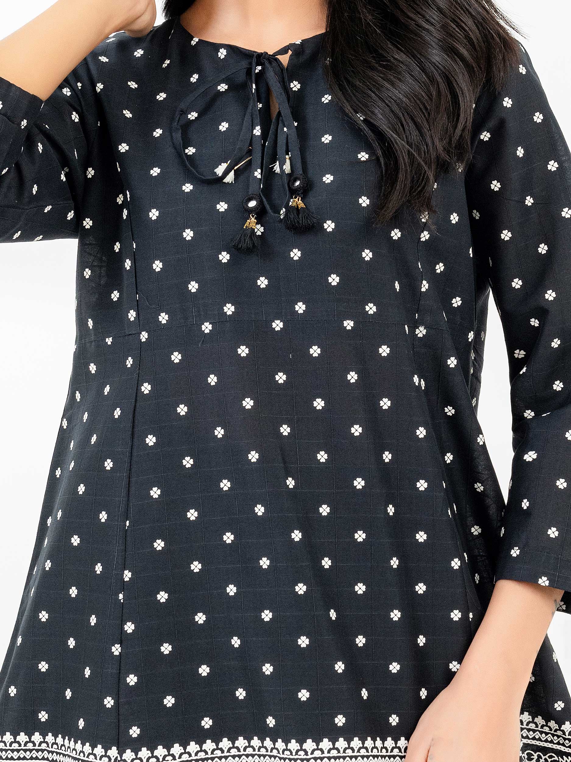 Lawn Kurti-Paste Print (Pret) - Image 6