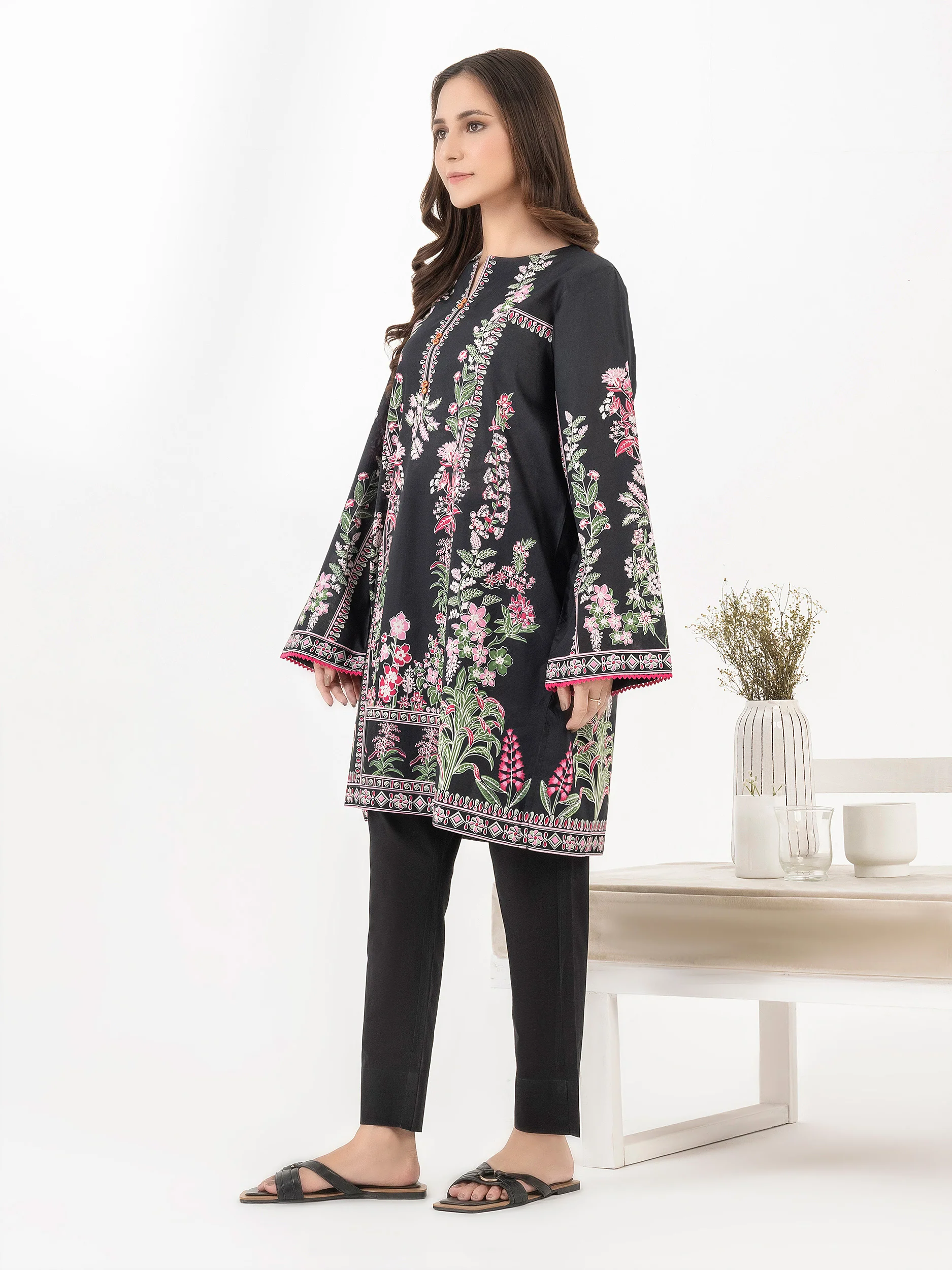 Lawn Kurti-Printed (Pret) - Image 3
