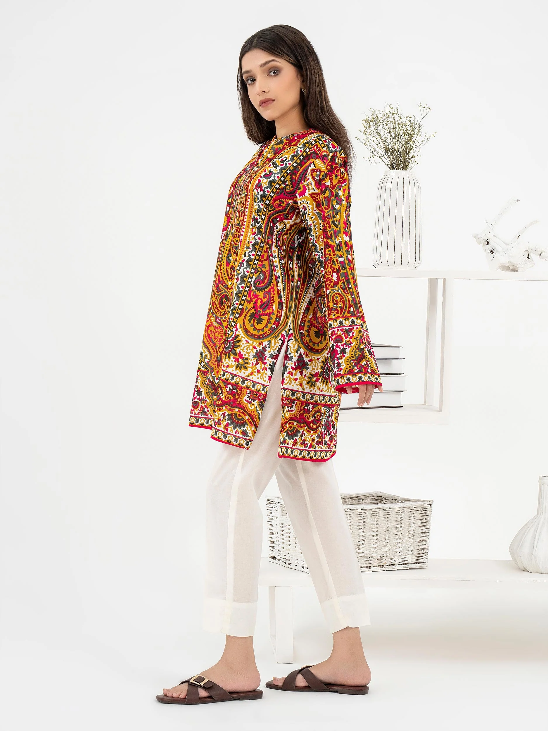 Lawn Kurti-Printed (Pret) - Image 3