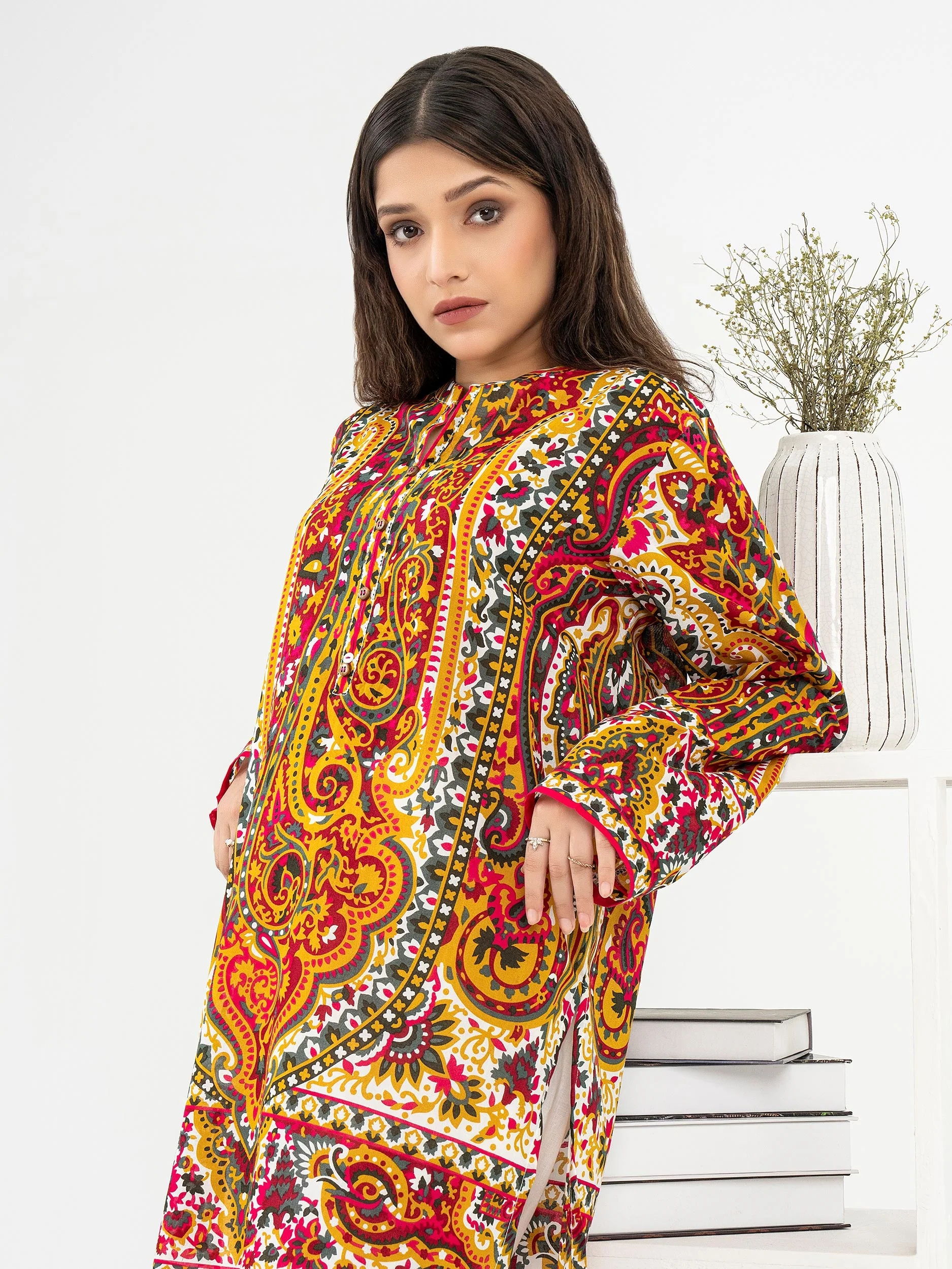 Lawn Kurti-Printed (Pret) - Image 4