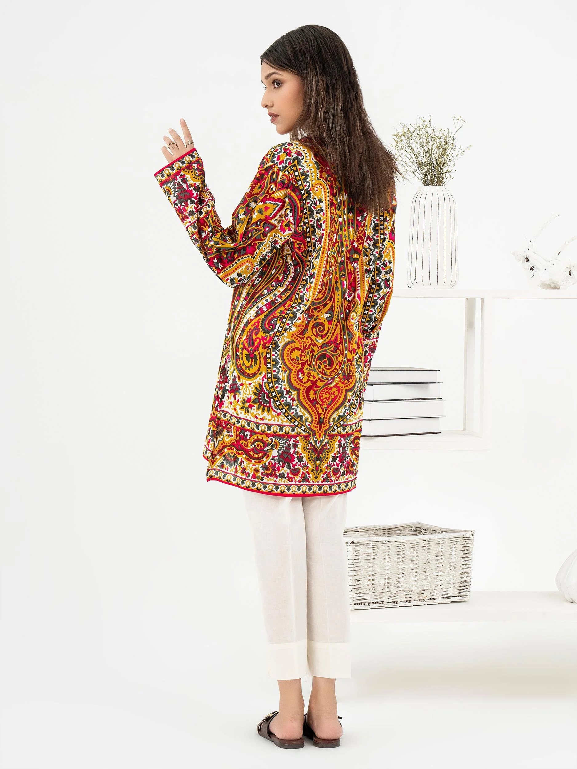 Lawn Kurti-Printed (Pret) - Image 5