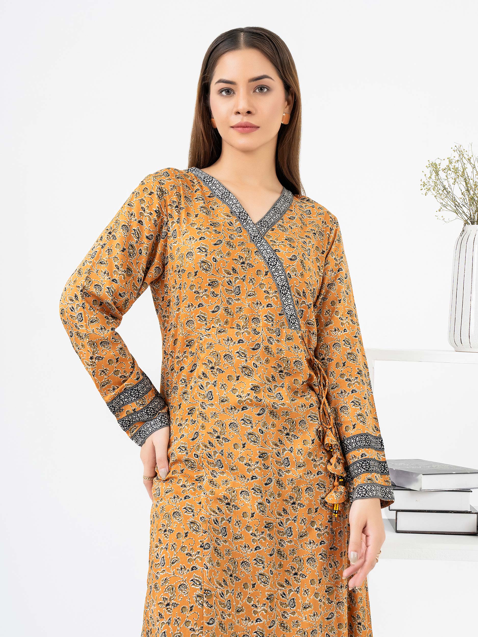 2 Piece Viscose Suit-Printed (Pret) - Image 3