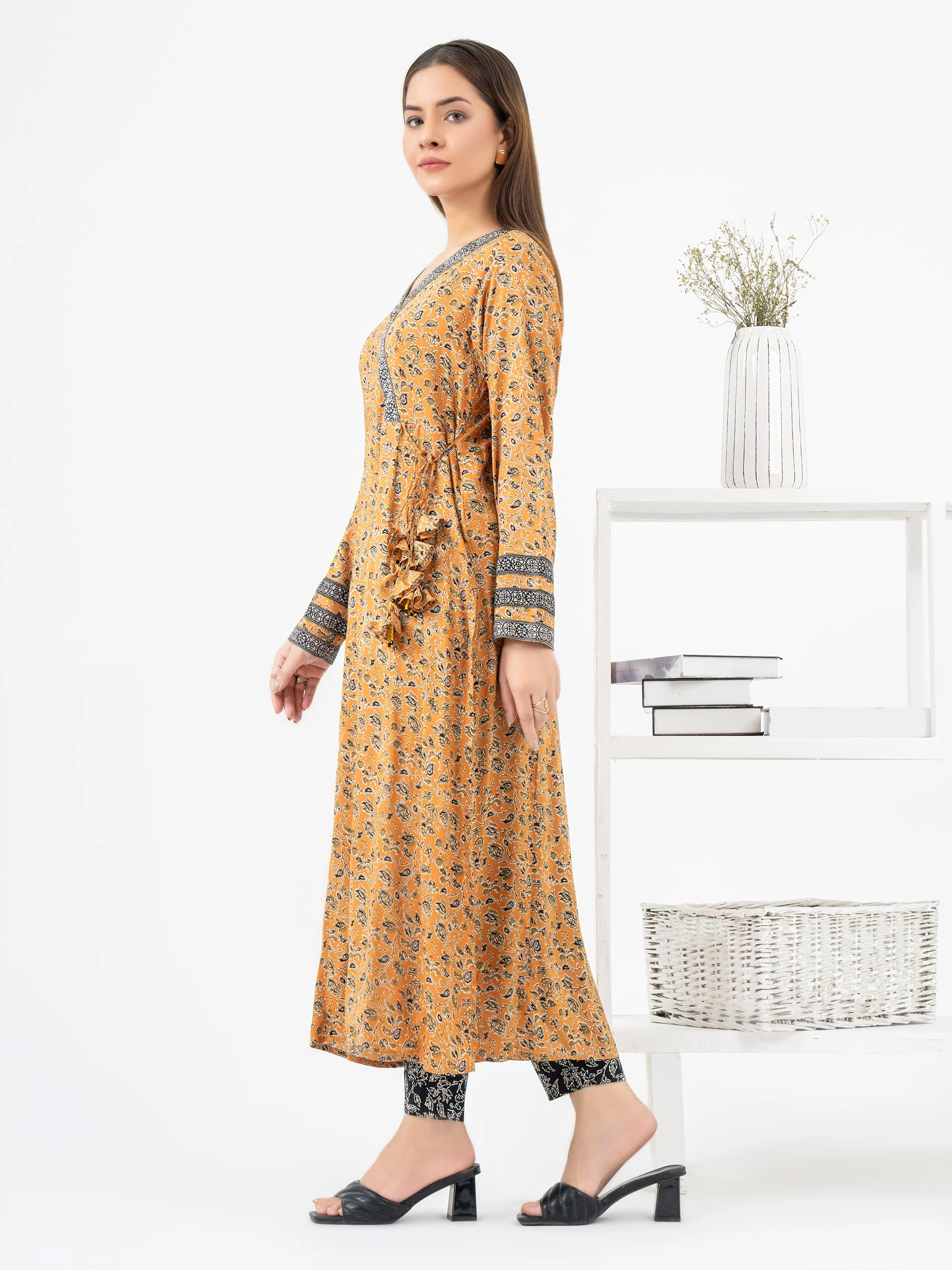 2 Piece Viscose Suit-Printed (Pret) - Image 4