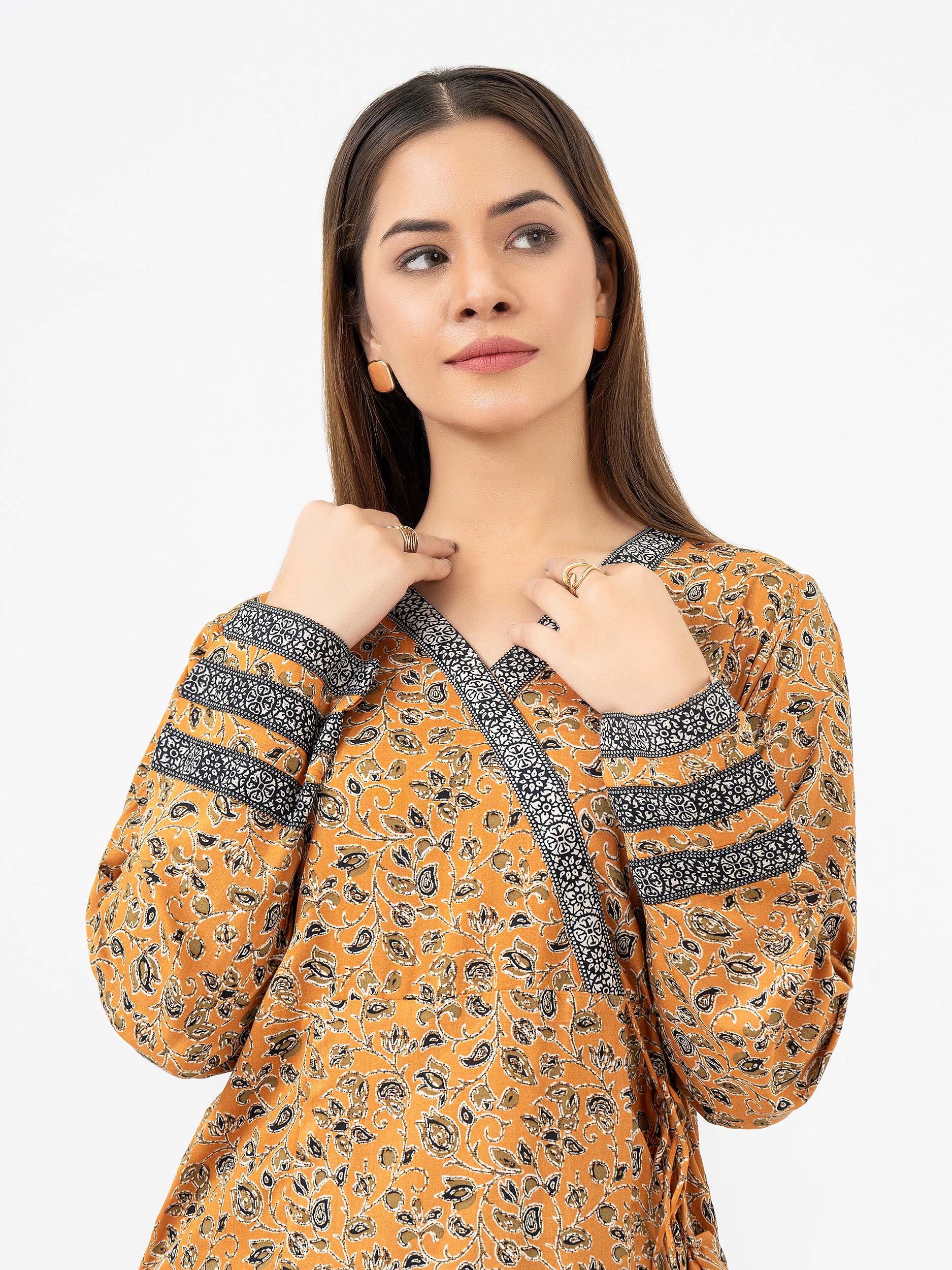 2 Piece Viscose Suit-Printed (Pret) - Image 5