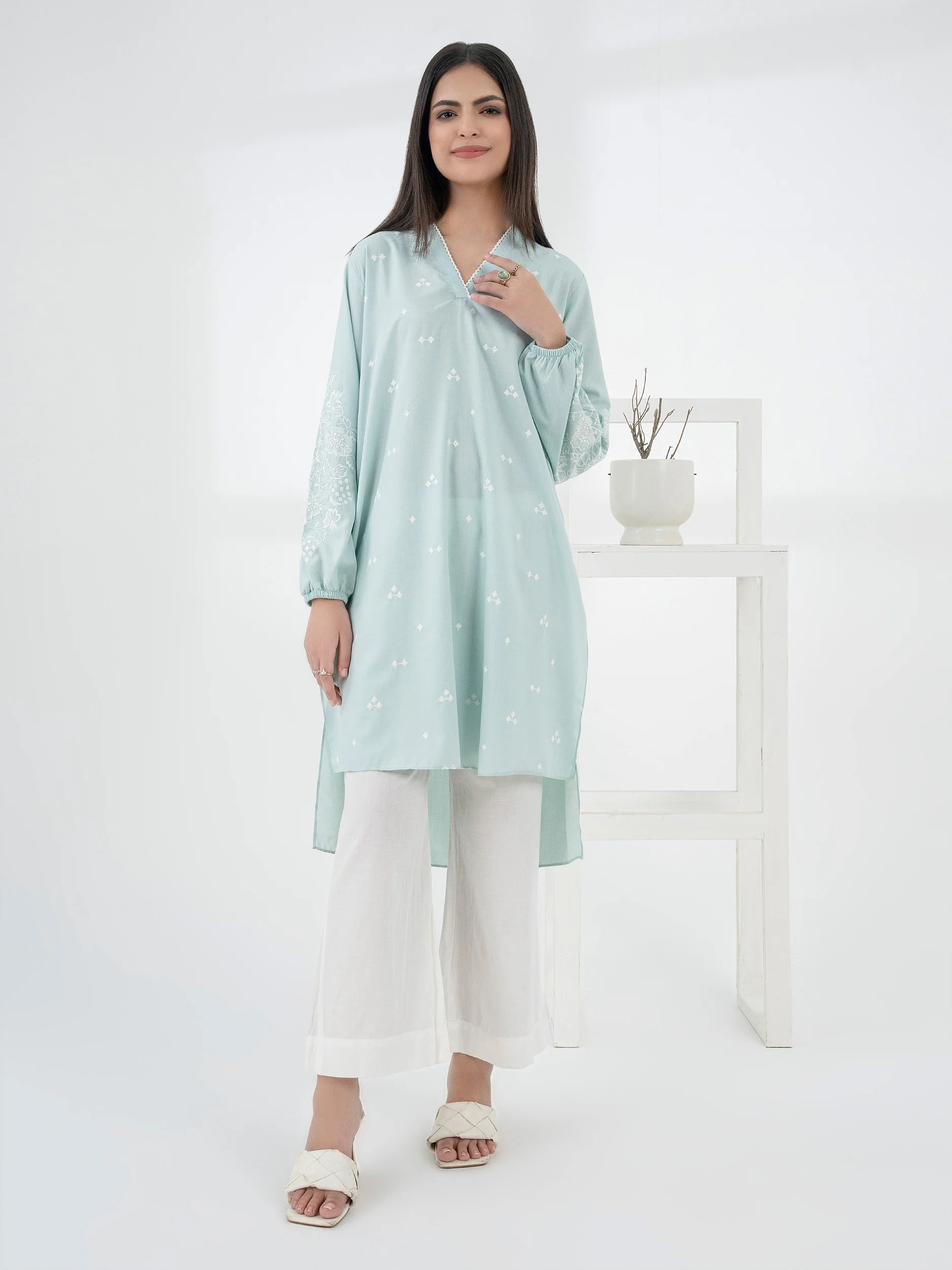 Viscose Shirt-Embroidered (Pret) - Image 2