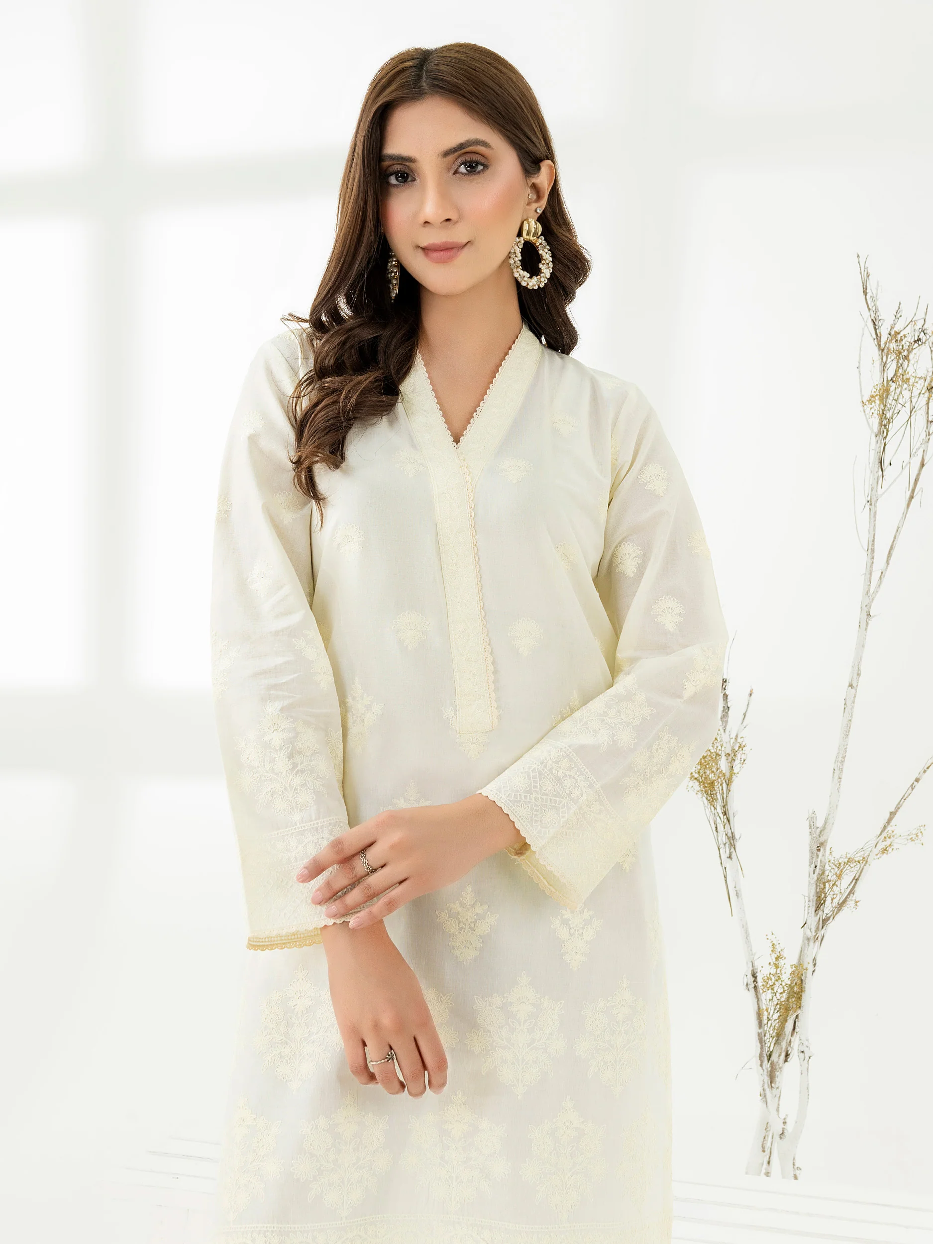 Cambric Shirt-Embroidered (Pret) - Image 3