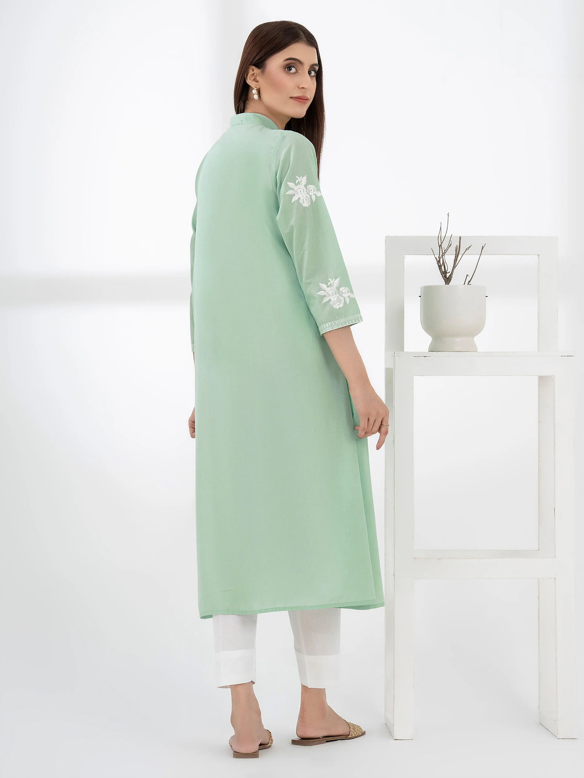 Cambric Shirt-Embroidered (Pret) - Image 5