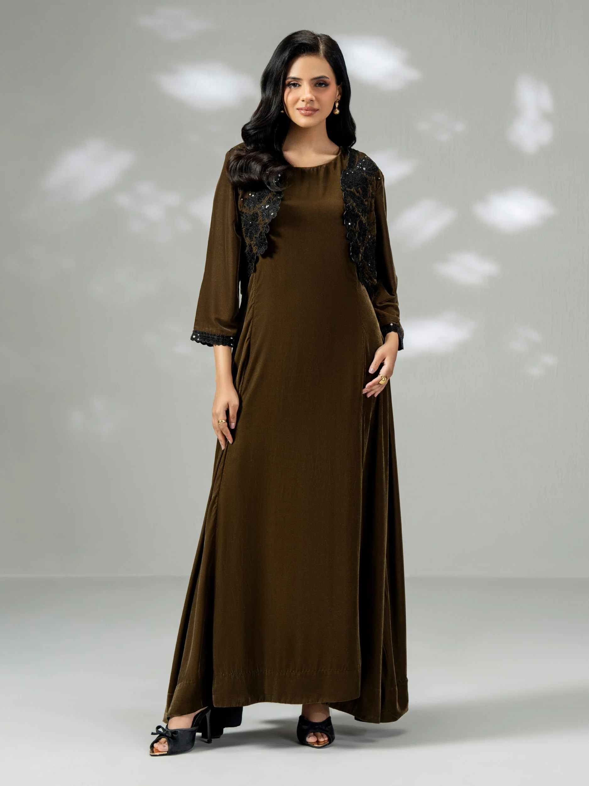 Velvet Bolero Dress (Pret) - Image 2
