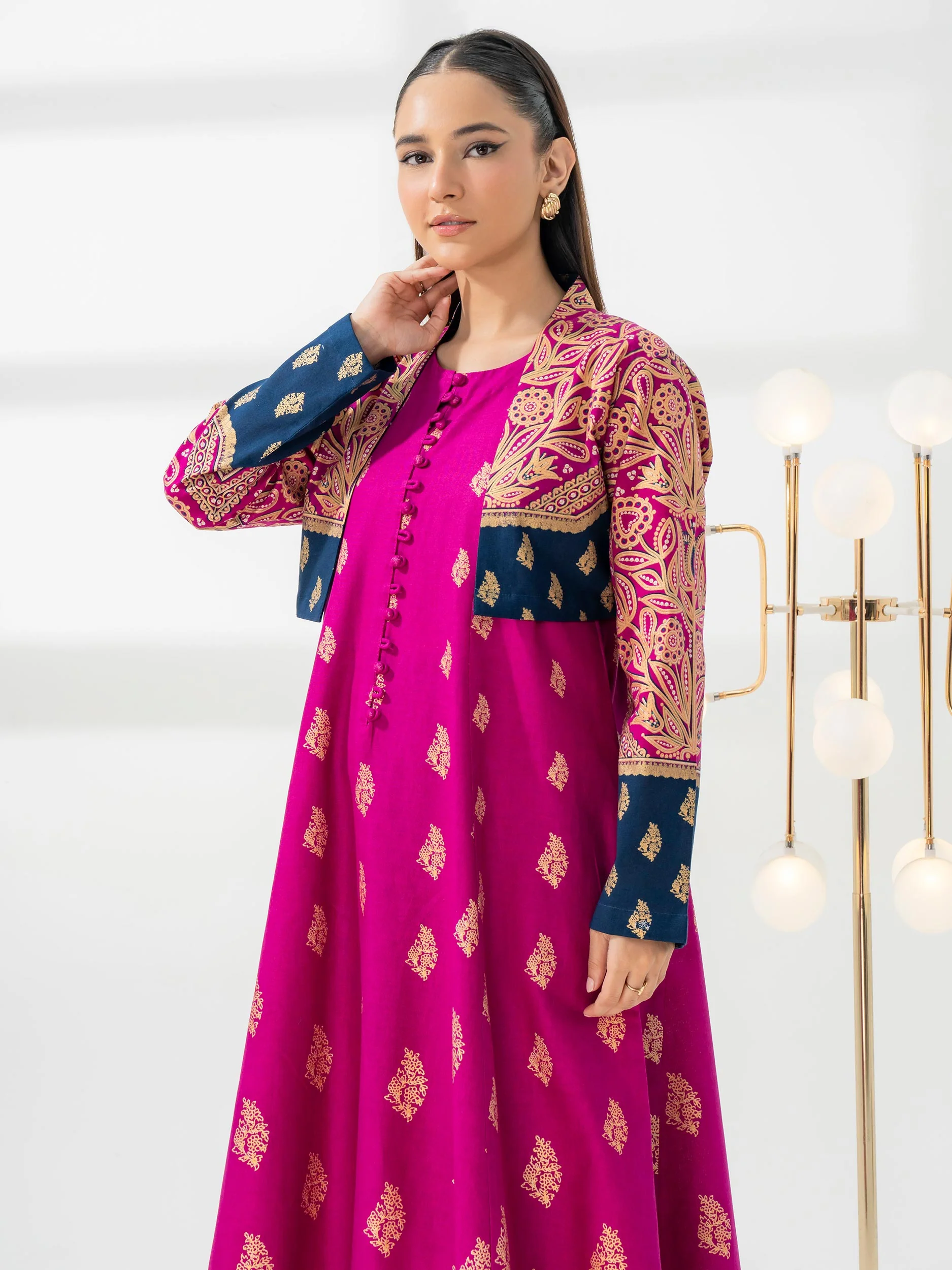Khaddar Shirt With Bolero-Paste Print (Pret) - Image 3