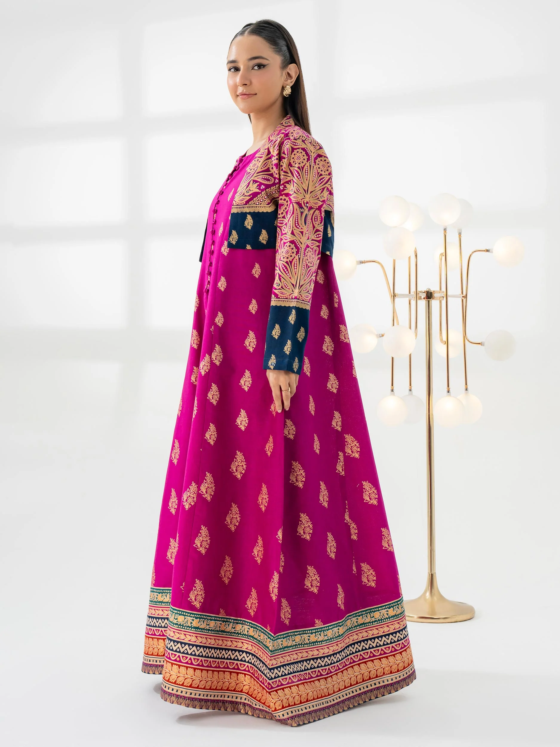 Khaddar Shirt With Bolero-Paste Print (Pret) - Image 4