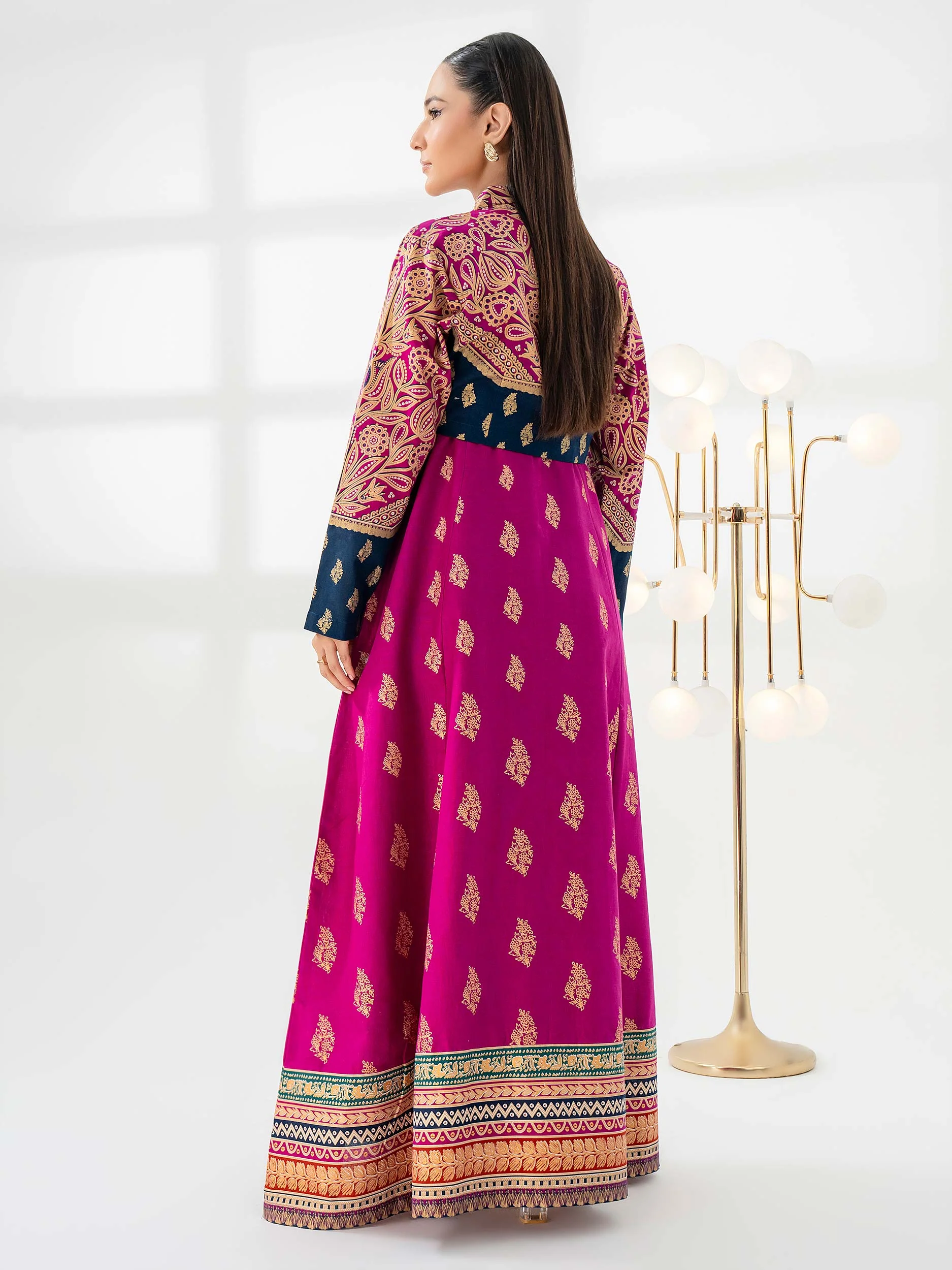Khaddar Shirt With Bolero-Paste Print (Pret) - Image 5