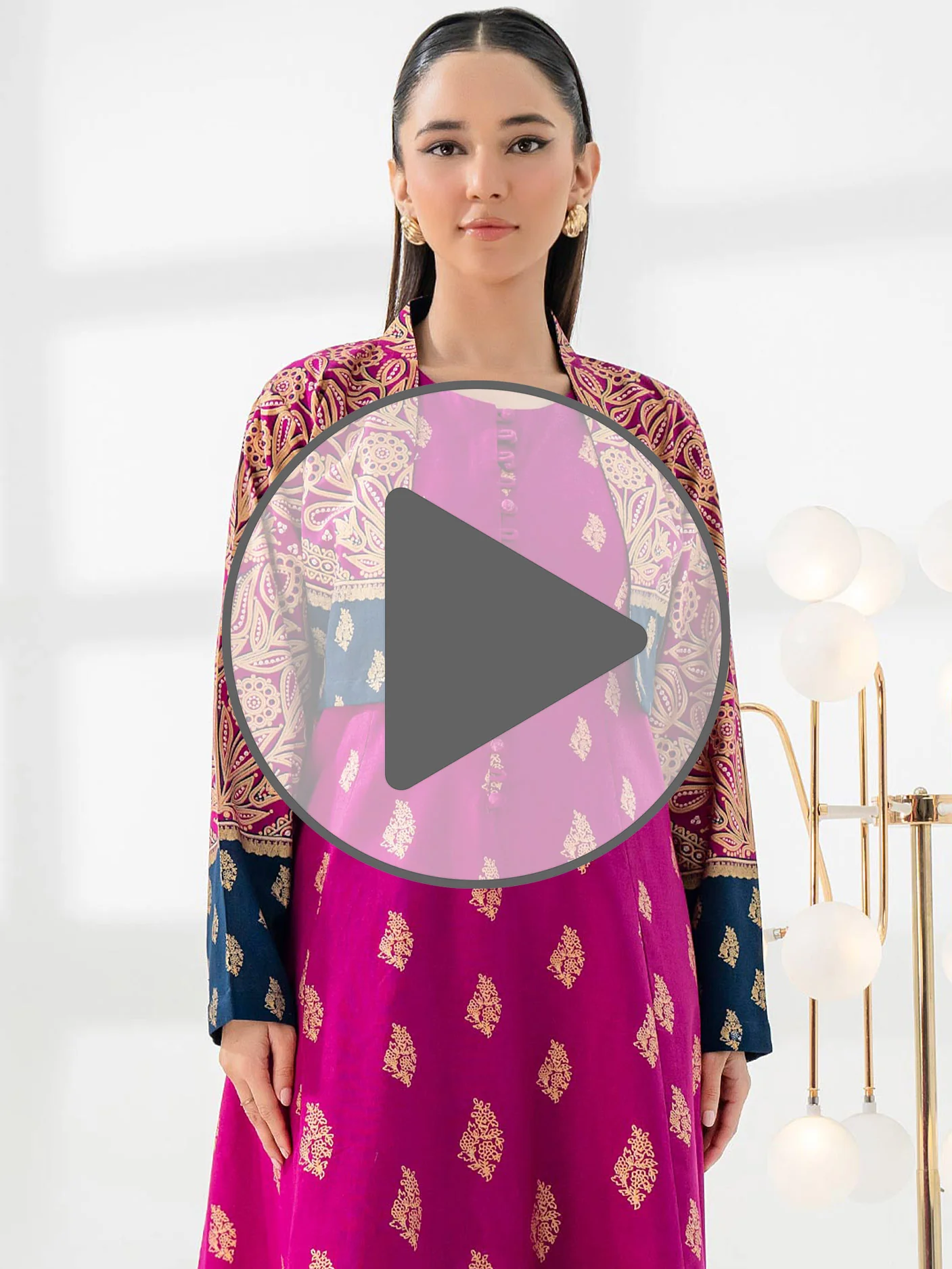 Khaddar Shirt With Bolero-Paste Print (Pret) - Image 7