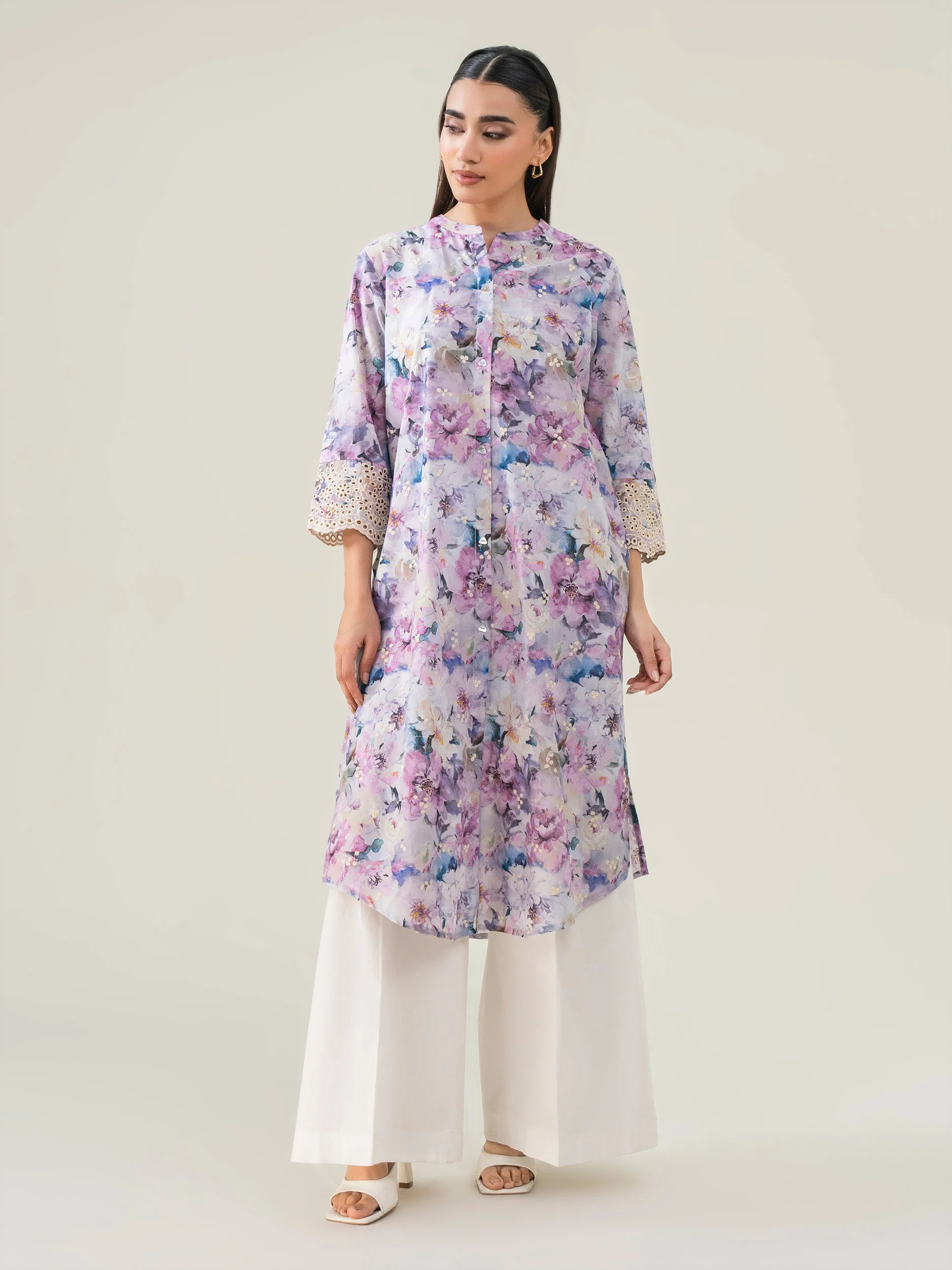Lawn Tunic-Embroidered (Pret) - Image 3
