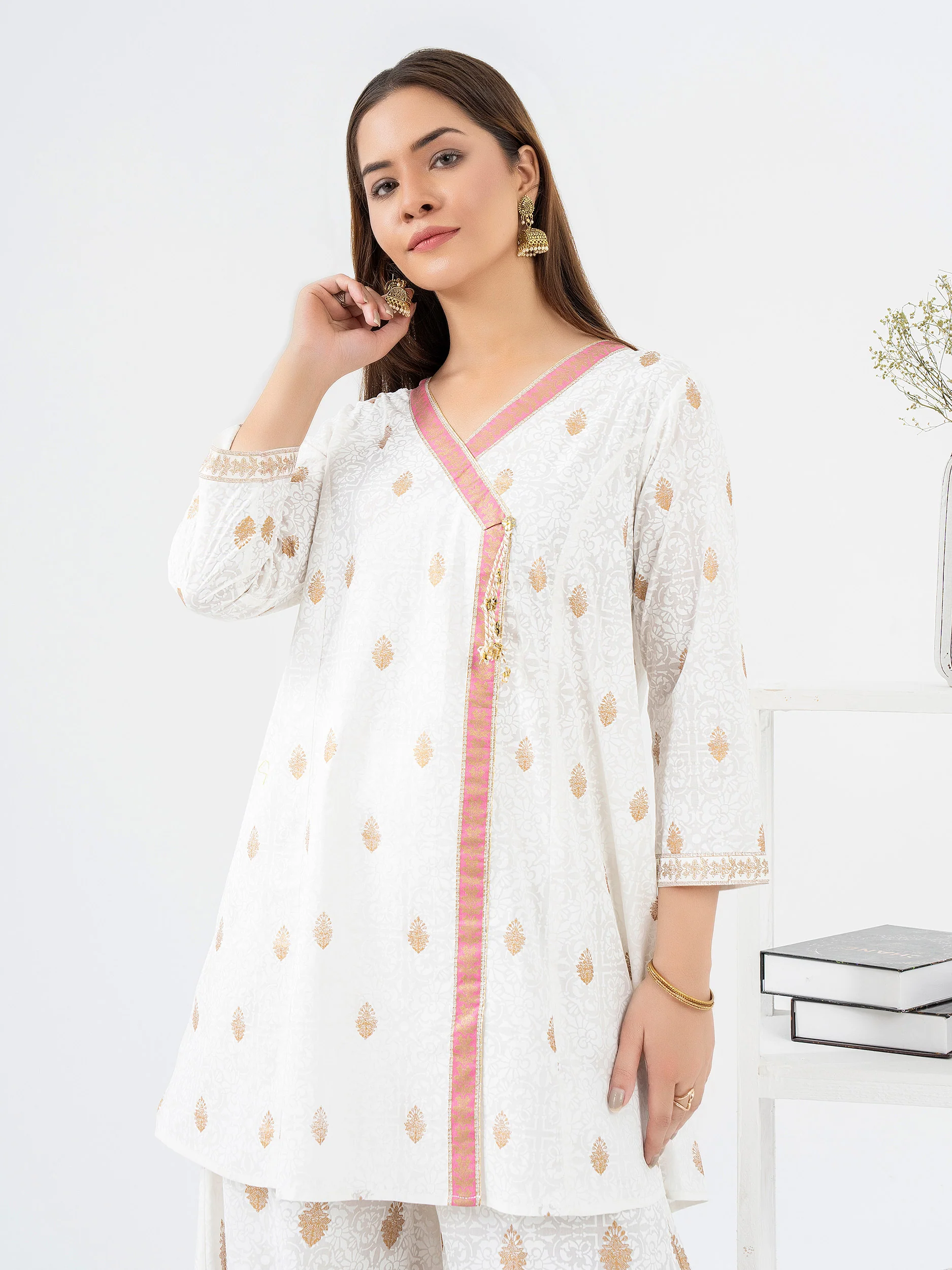 2 Piece Lawn Suit-Paste Print (Pret) - Image 2