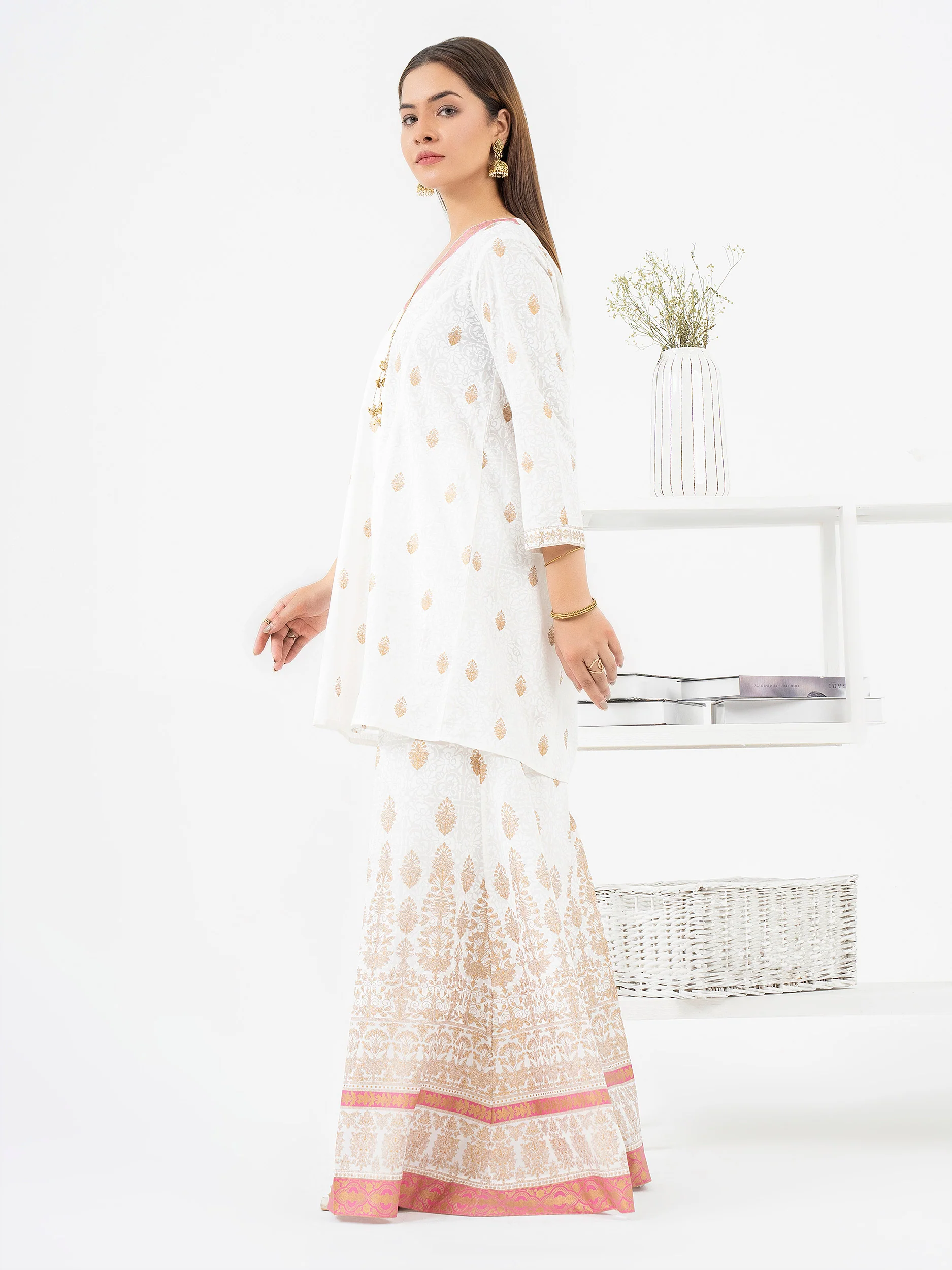 2 Piece Lawn Suit-Paste Print (Pret) - Image 3