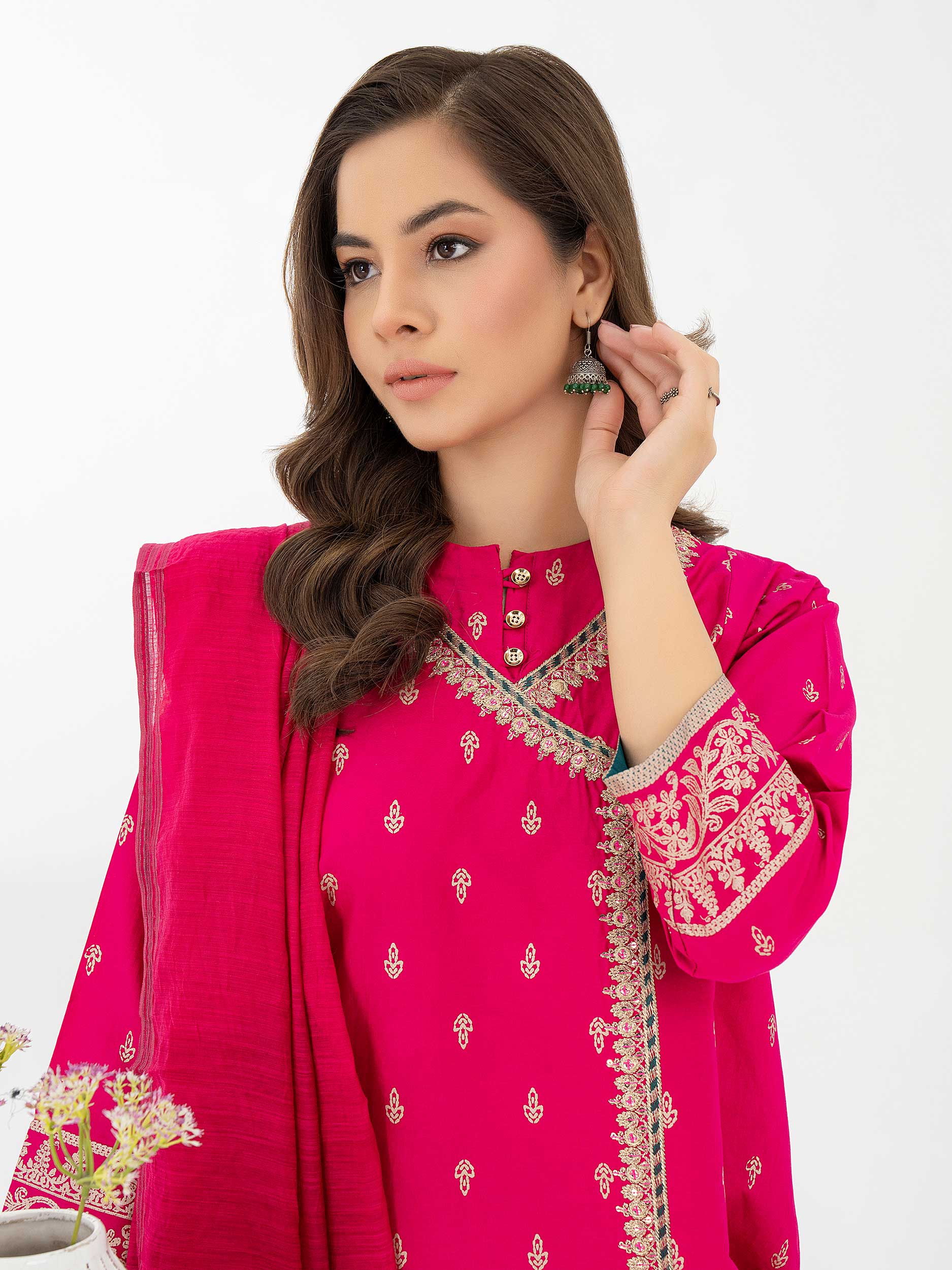 3 Piece Lawn Suit-Embroidered (Pret) - Image 2