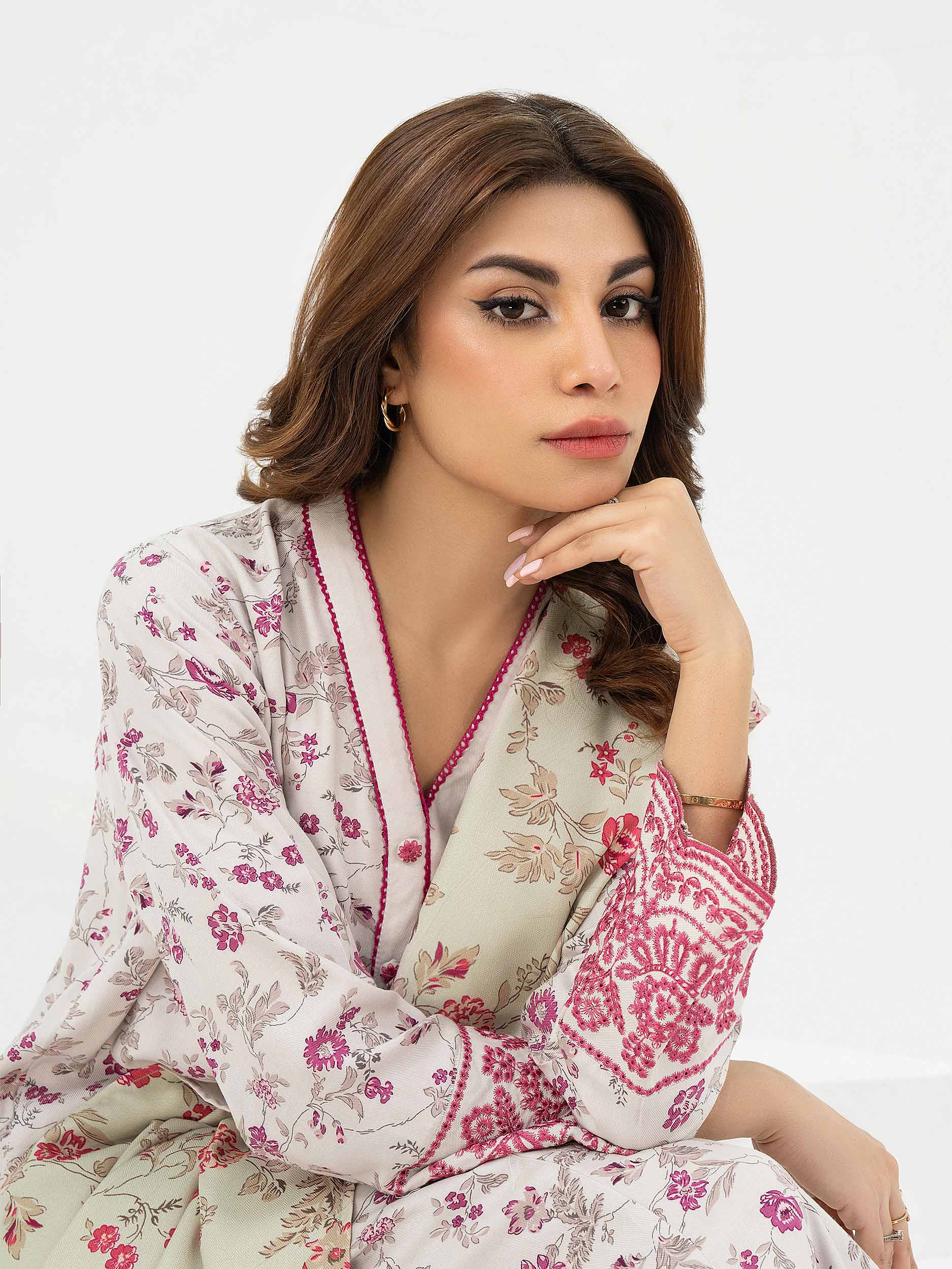 3 Piece Marina Suit-Printed (Pret) - Image 4