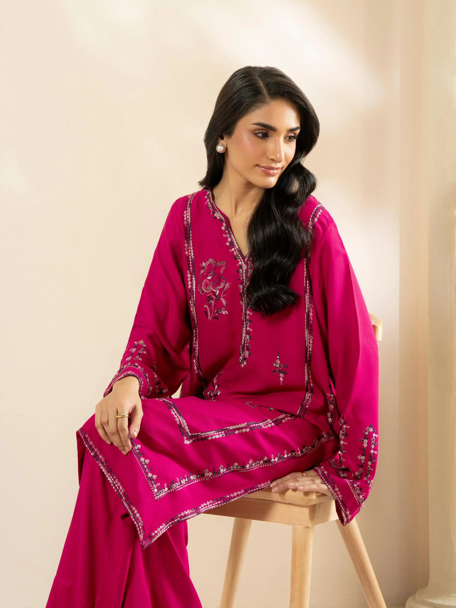 2-Piece Marina Suit- Embroidered (Pret) - Image 2
