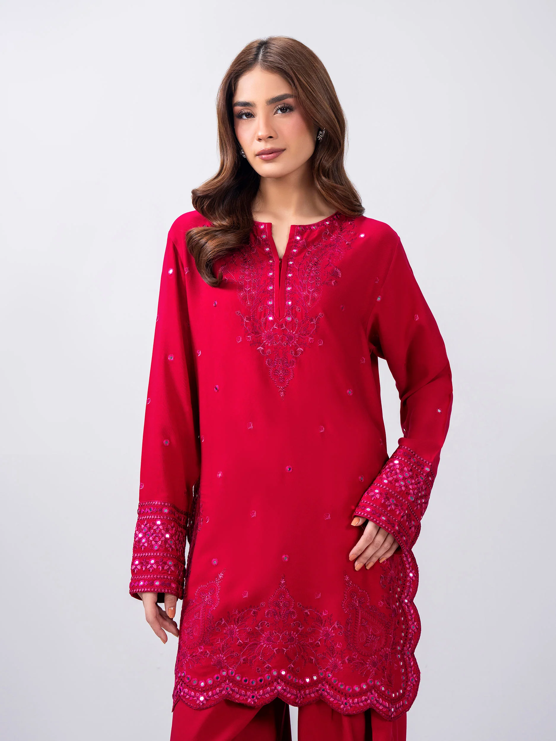 2 Piece Stone Suit- Embroidered (Pret) - Image 5