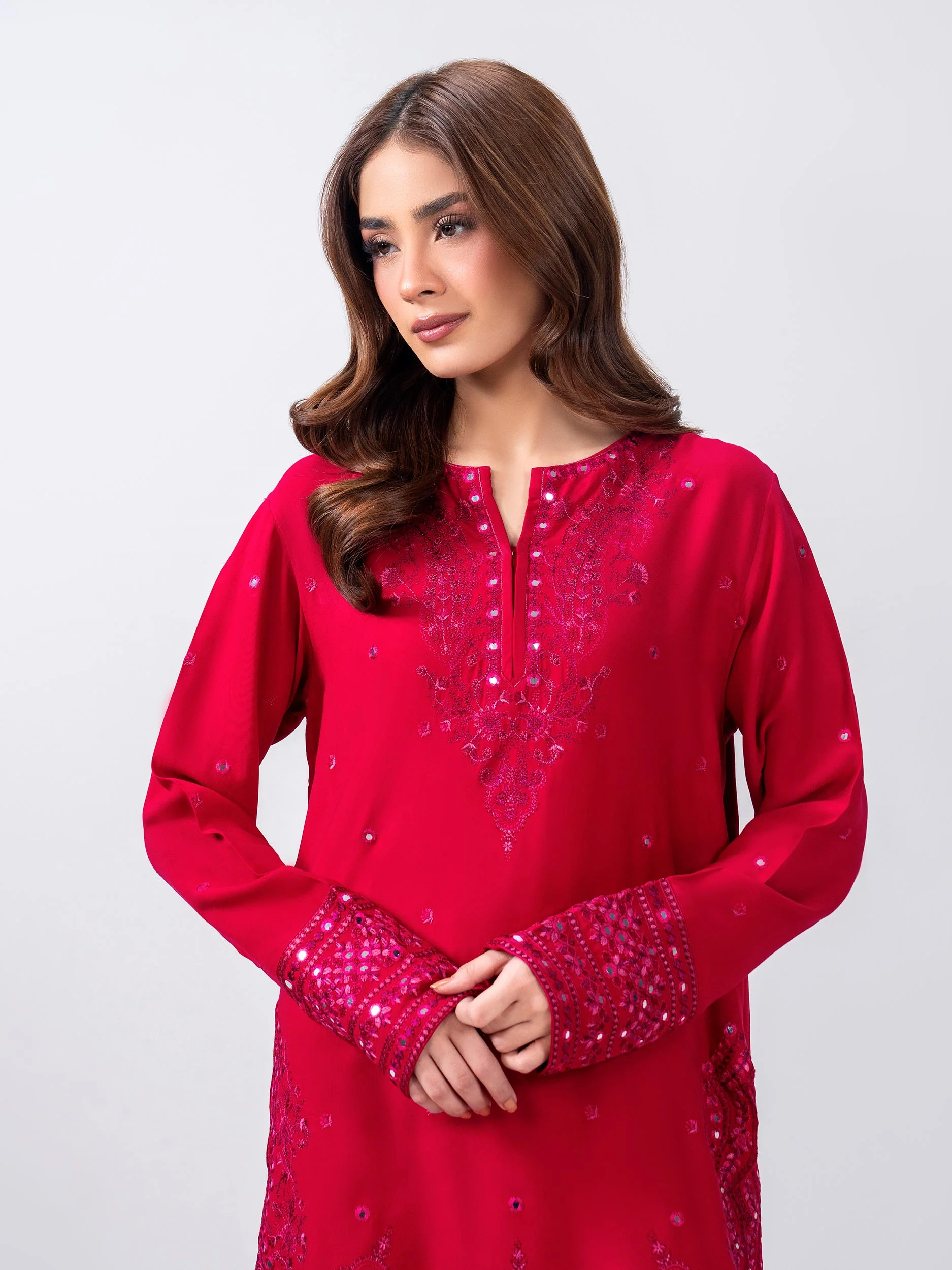 2 Piece Stone Suit- Embroidered (Pret) - Image 6