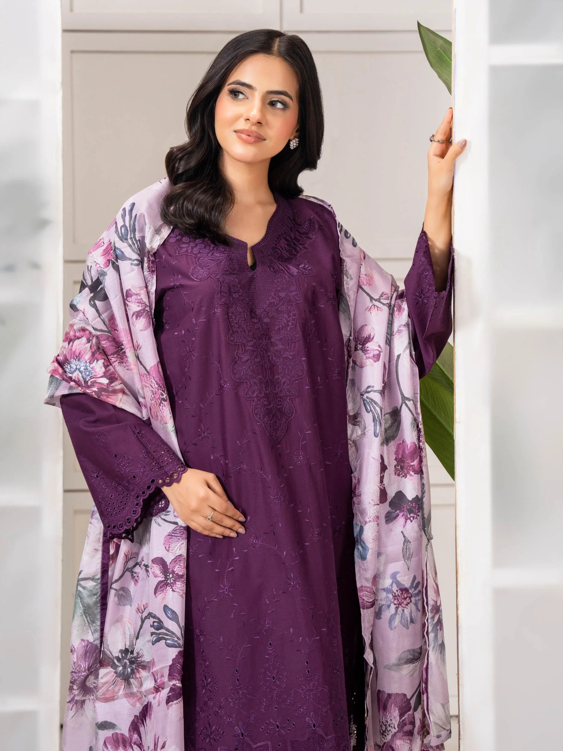 3 Piece Lawn Suit-Embroidered (Pret) - Image 2