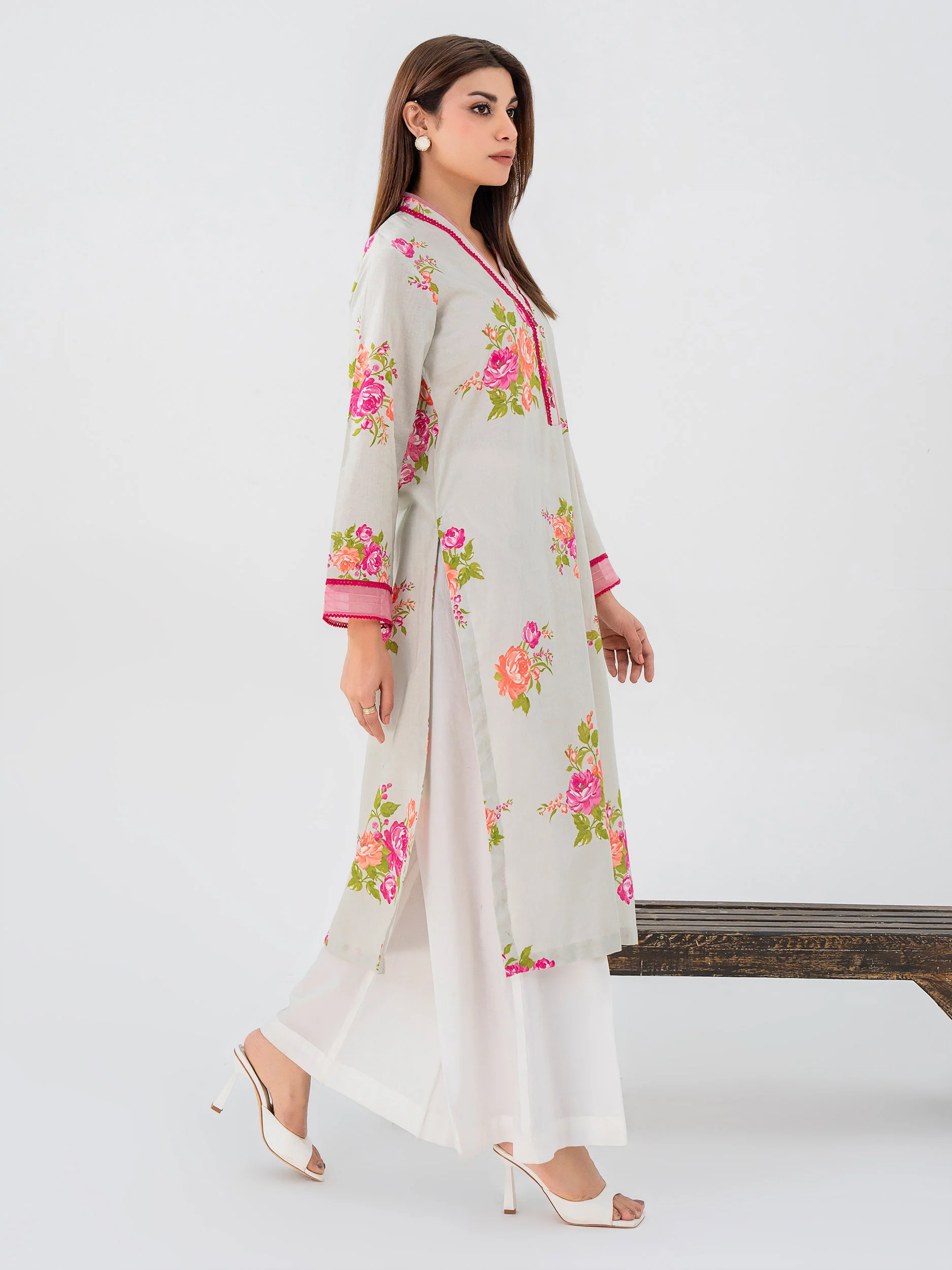 Khaddar Shirt-Printed (Pret) - Image 4