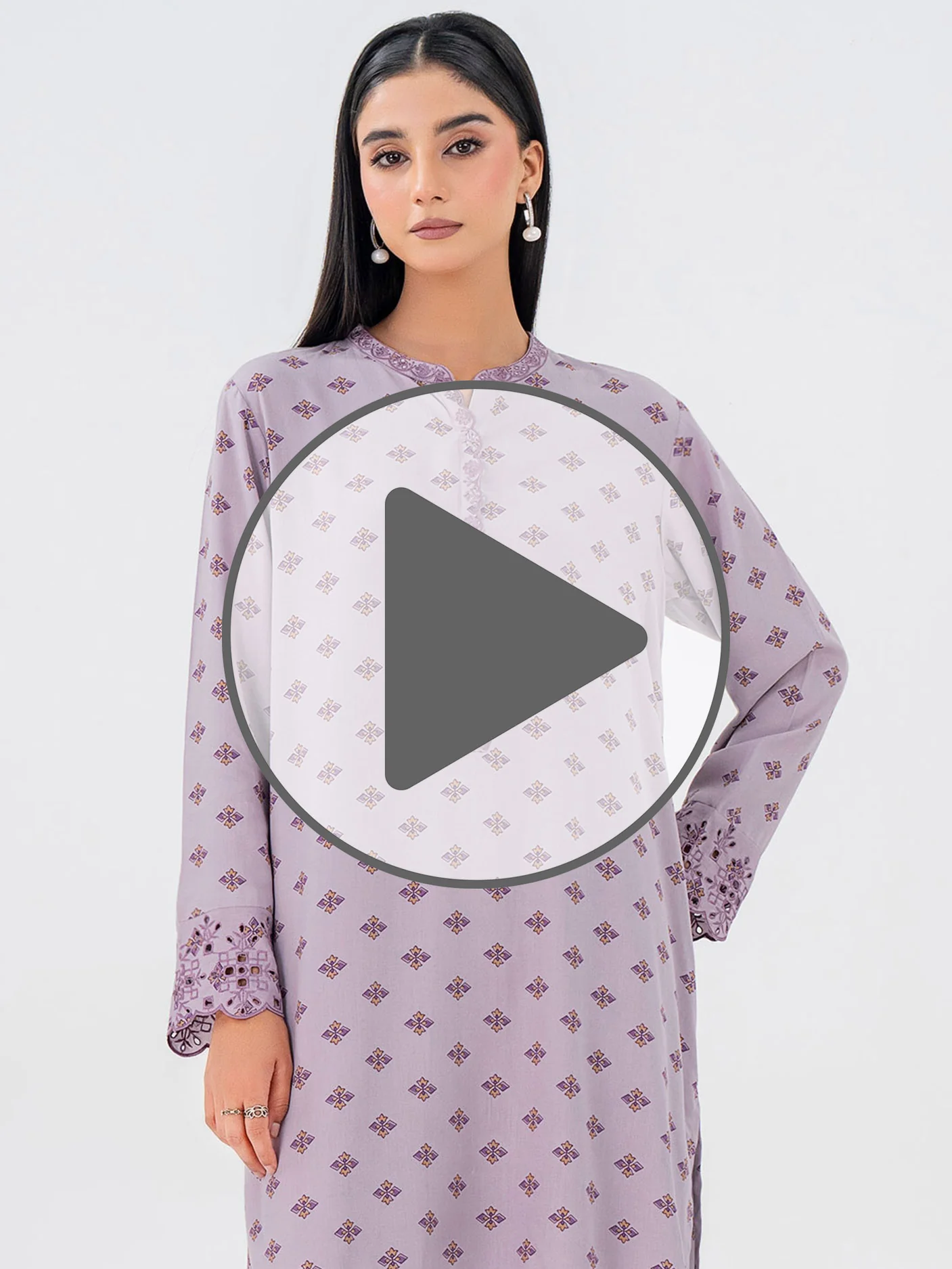 2 Piece Linen Suit-Embroidered (Pret) - Image 7