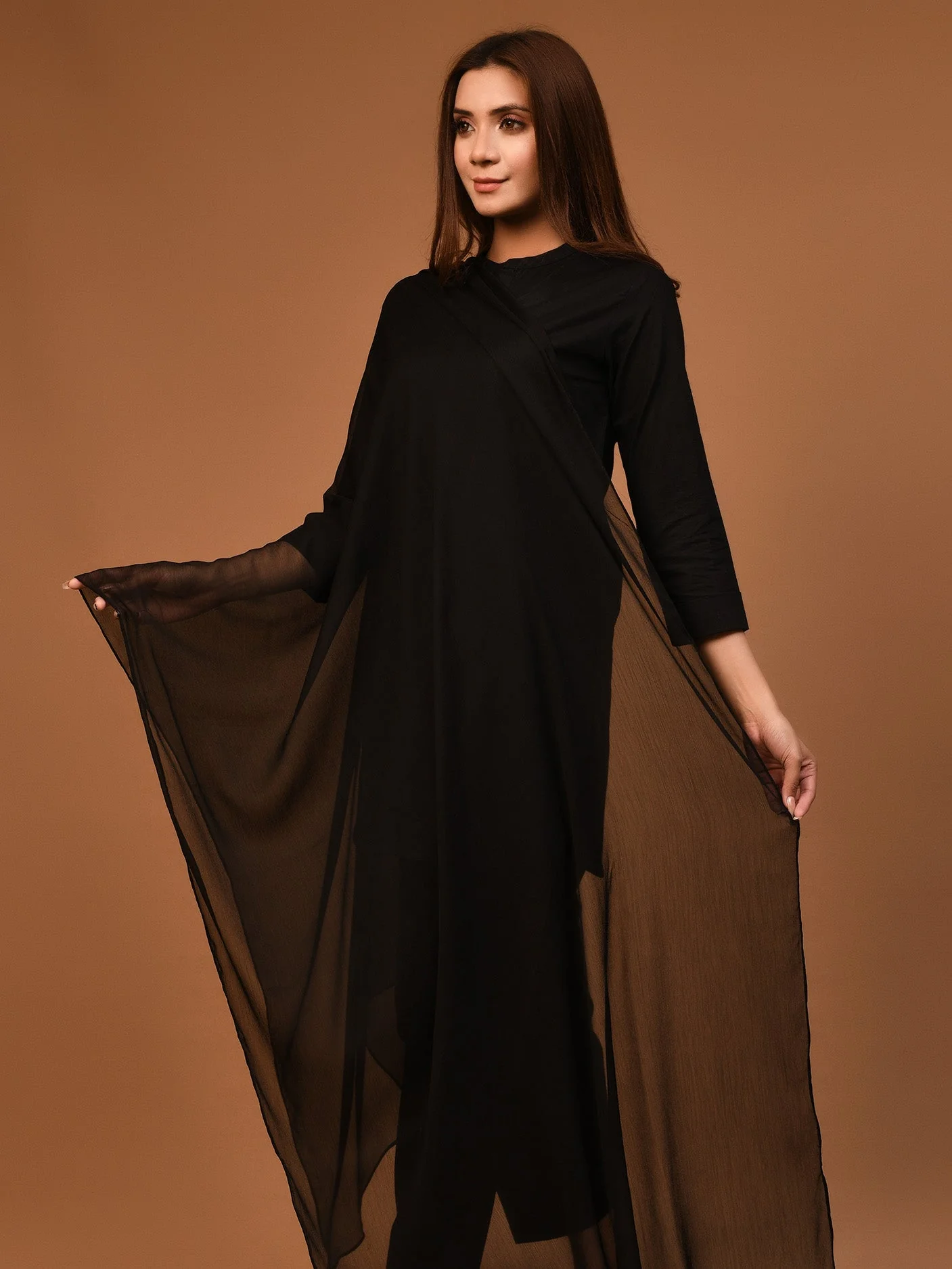 Dyed Chiffon Dupatta - Image 3