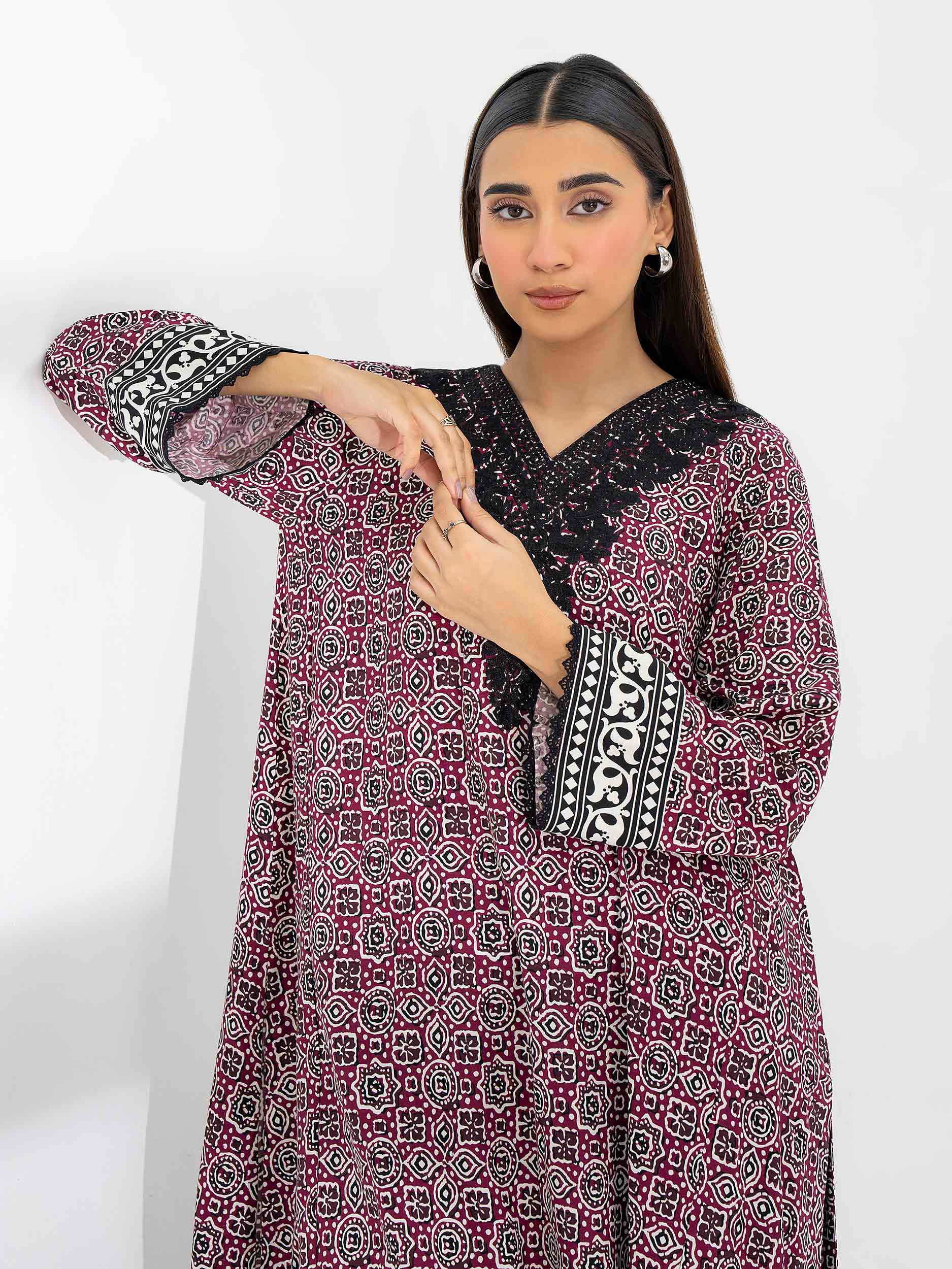 Linen Shirt-Embroidered (Pret) - Image 2