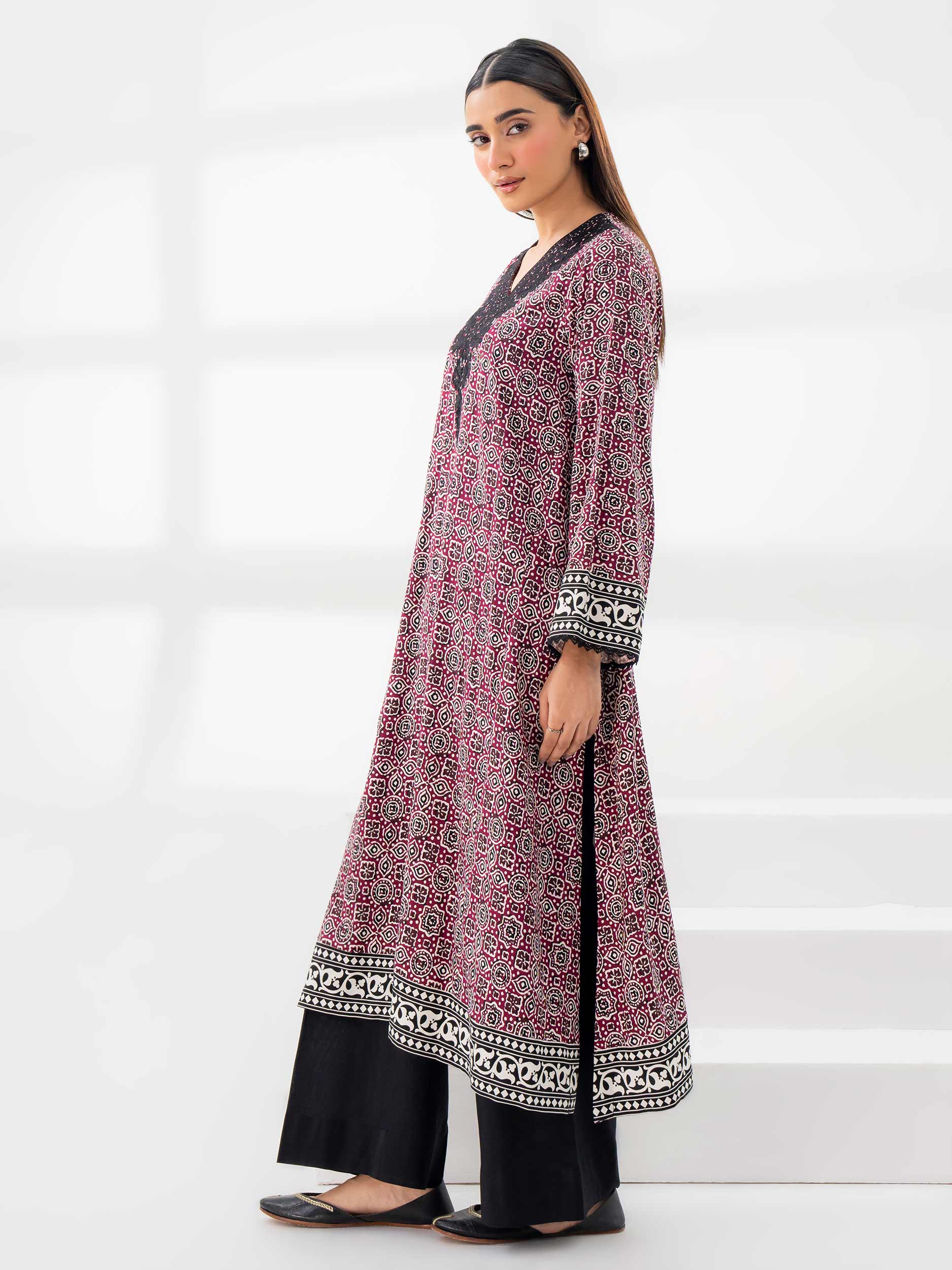 Linen Shirt-Embroidered (Pret) - Image 3