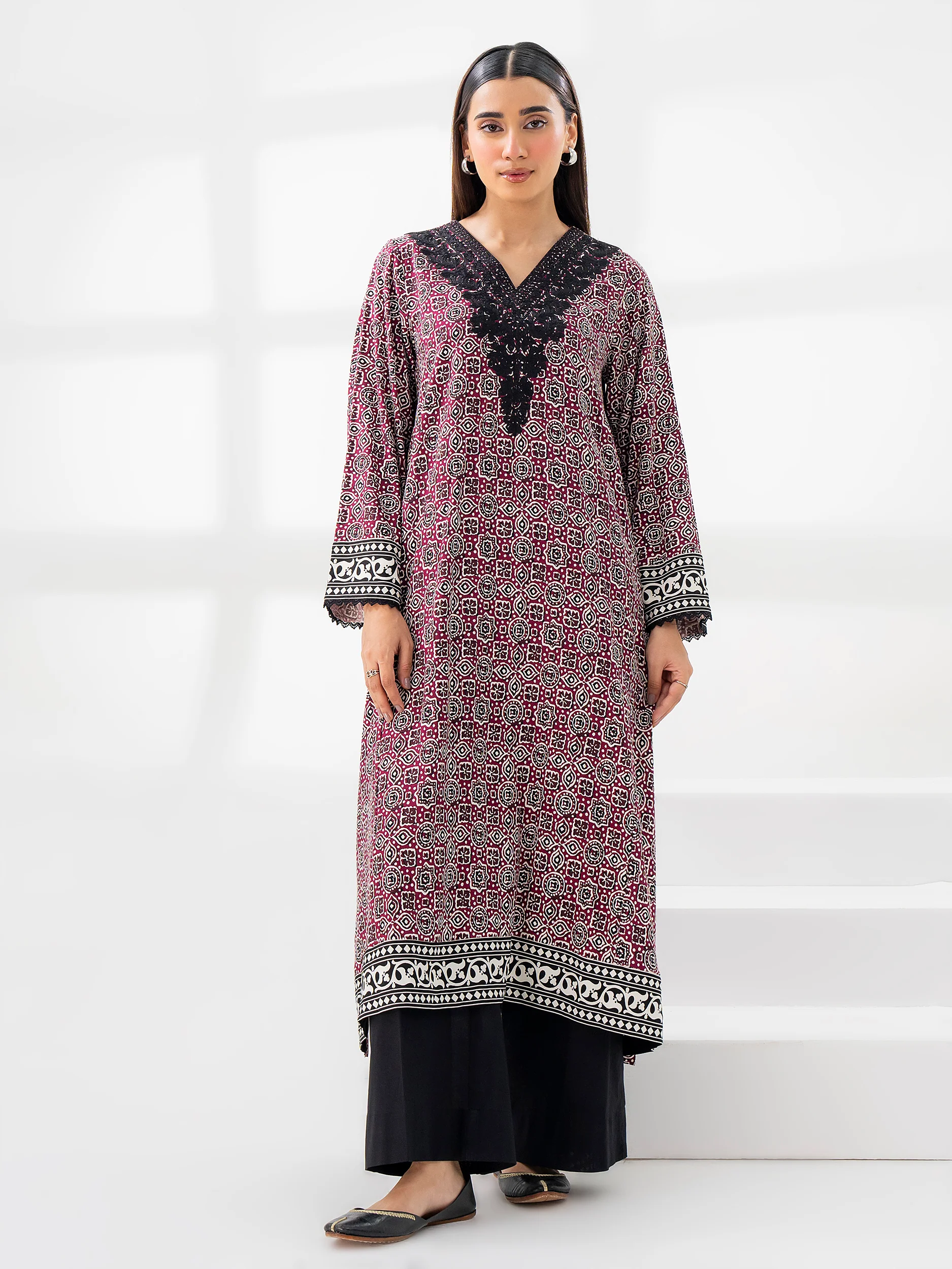 Linen Shirt-Embroidered (Pret) - Image 4