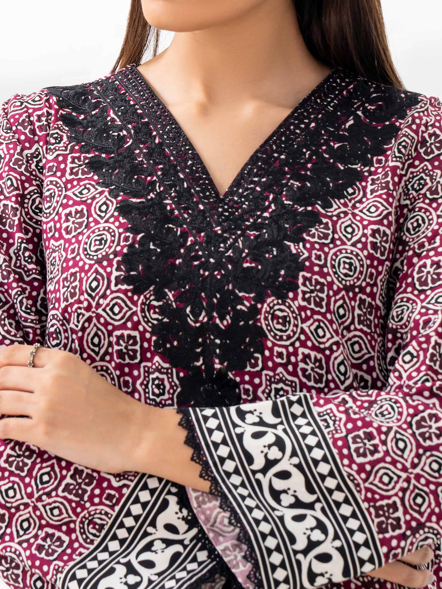 Linen Shirt-Embroidered (Pret) - Image 6