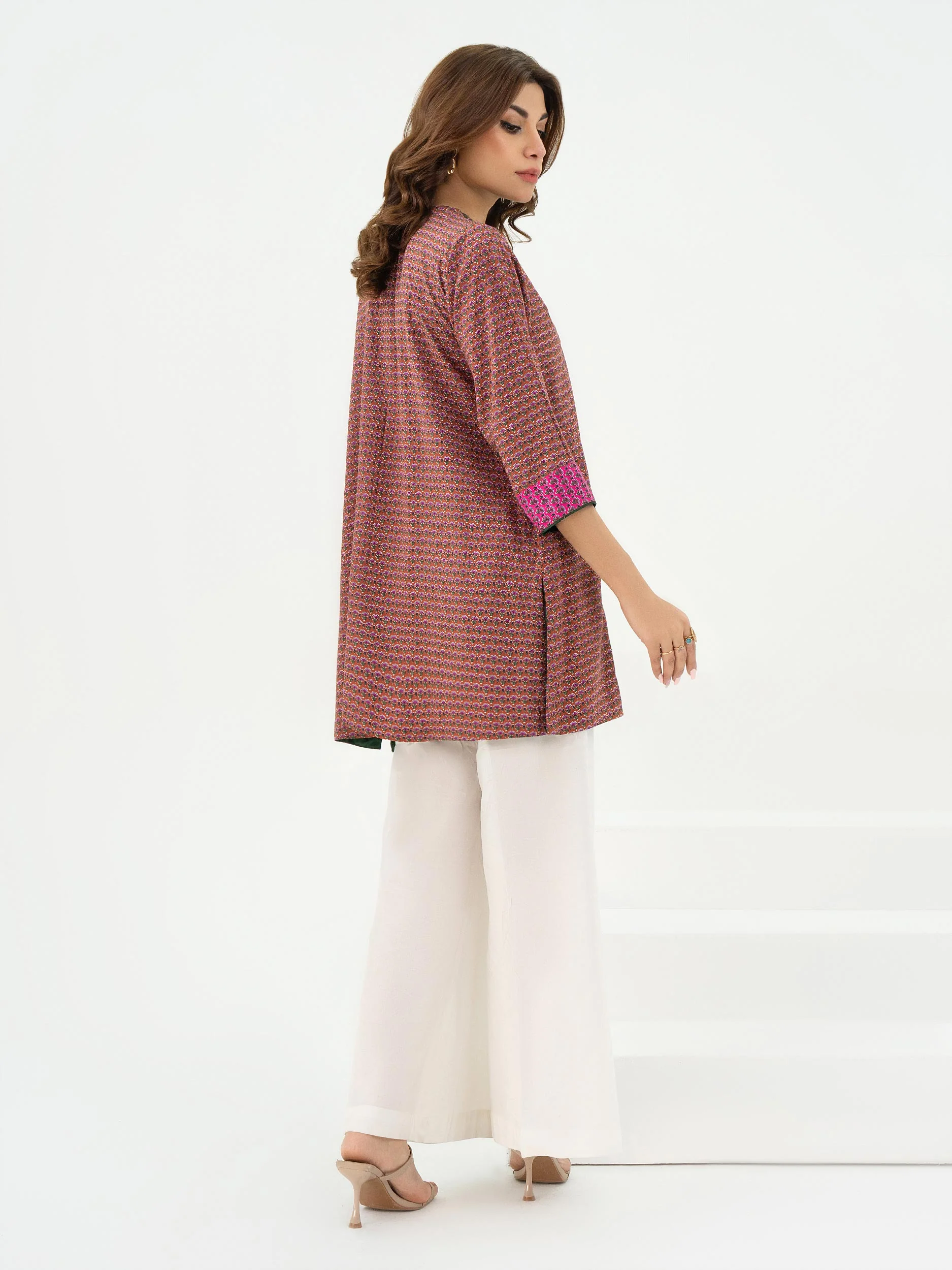 Linen Kurti-Embroidered (Pret) - Image 6