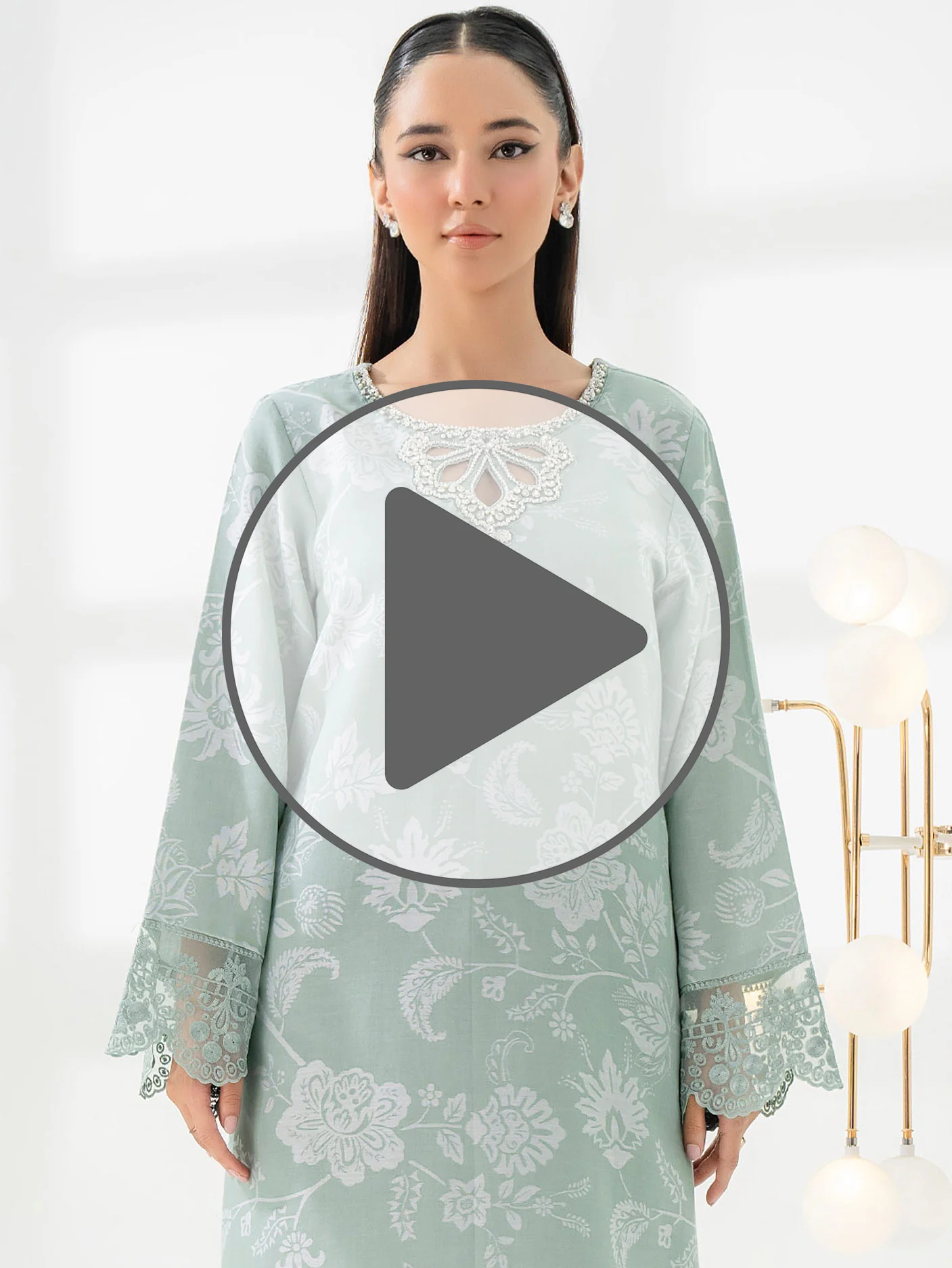 2 Piece Jacquard Suit-Embroidered (Pret) - Image 7