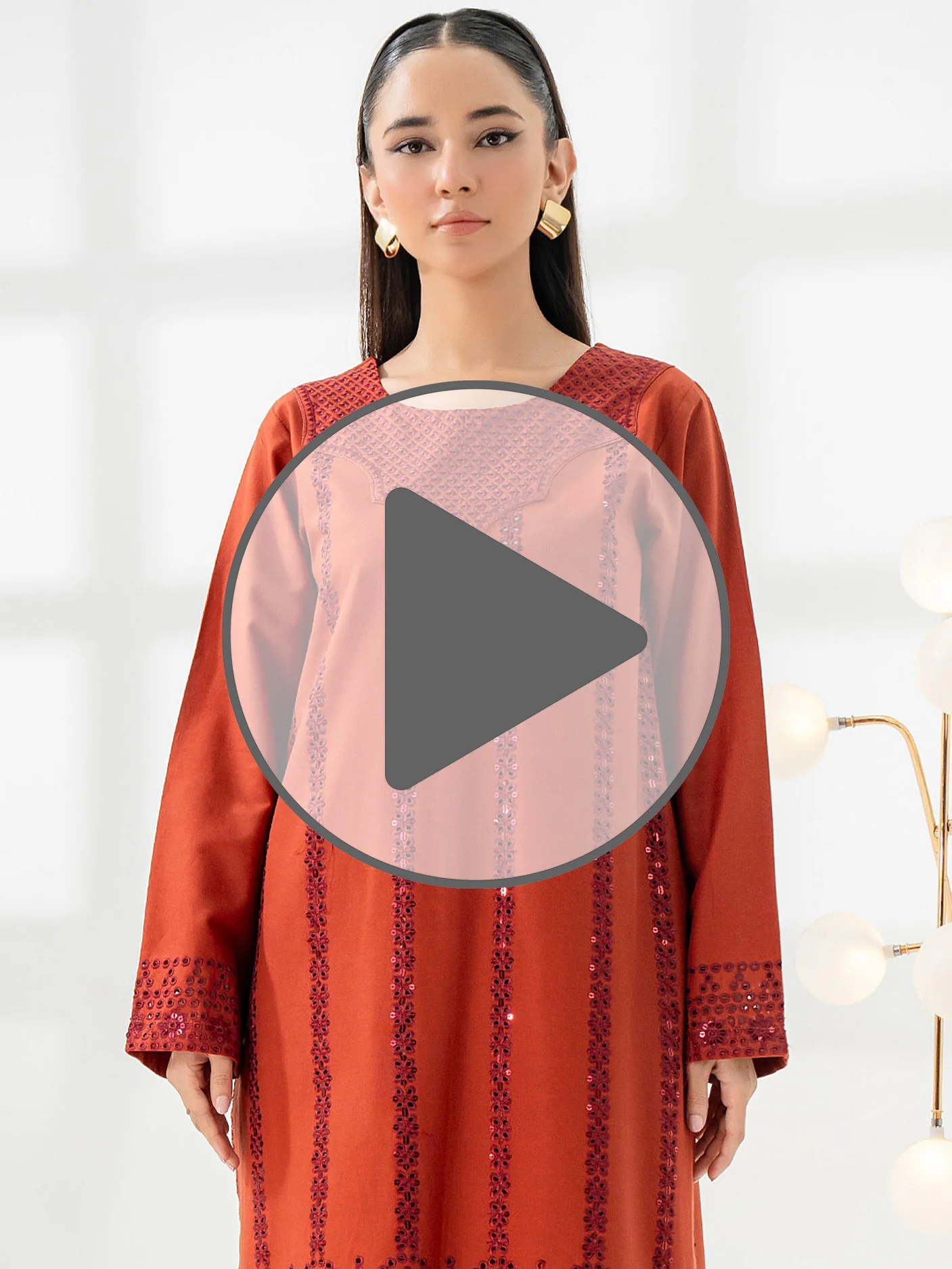 2 Piece Khaddar Suit-Embroidered (Pret) - Image 7