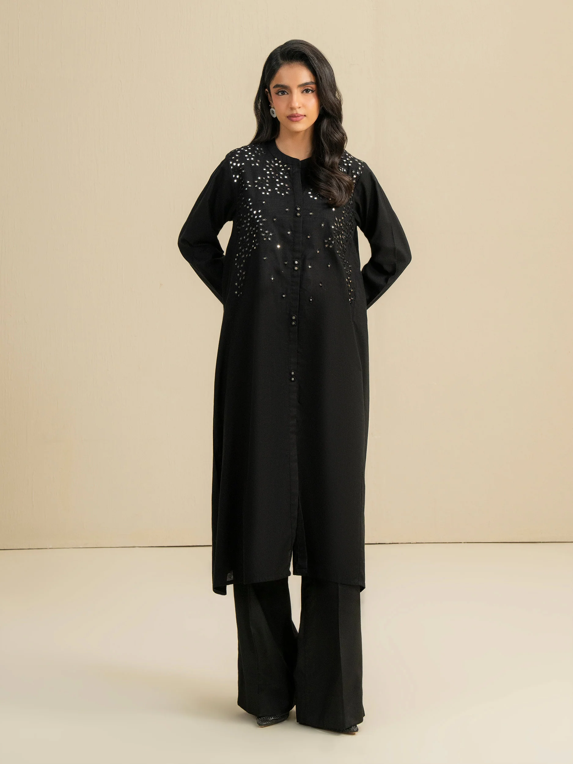 Khaddar Shirt-Embroidered (Pret) - Image 4