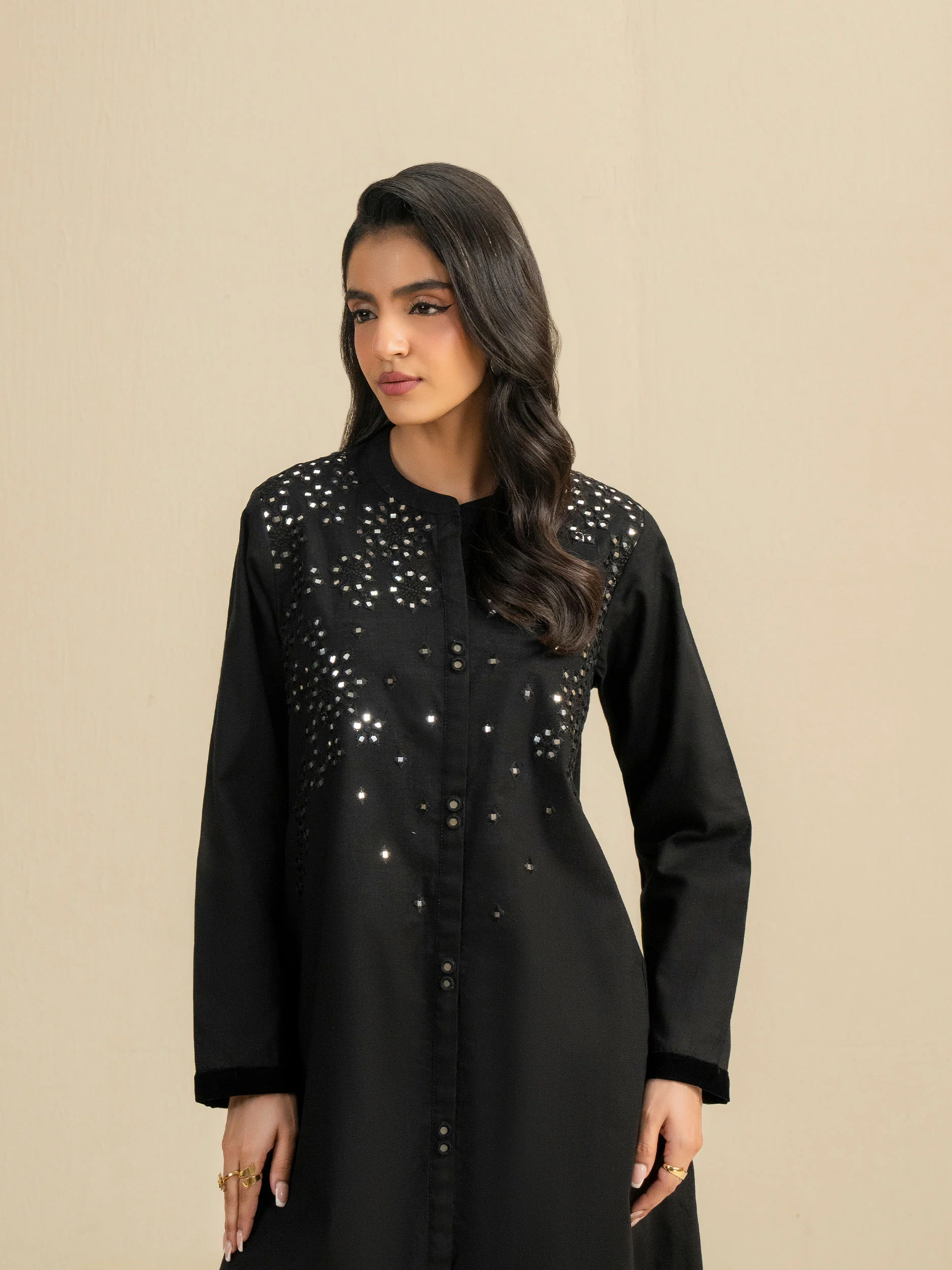 Khaddar Shirt-Embroidered (Pret) - Image 7
