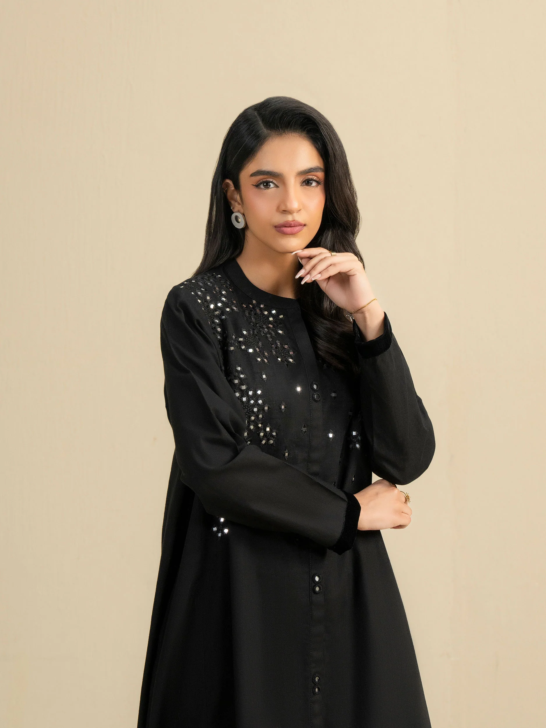 Khaddar Shirt-Embroidered (Pret) - Image 8