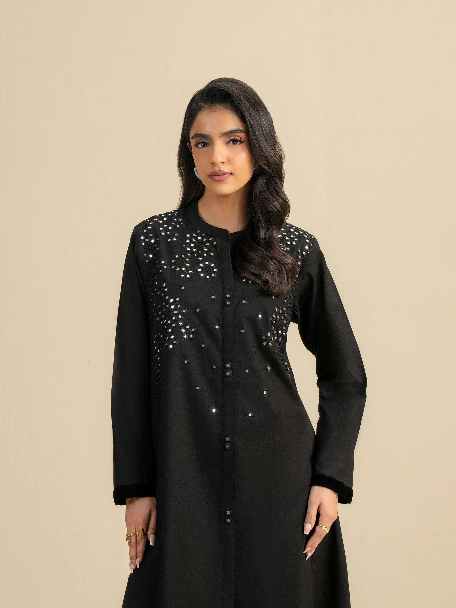 Khaddar Shirt-Embroidered (Pret) - Image 9