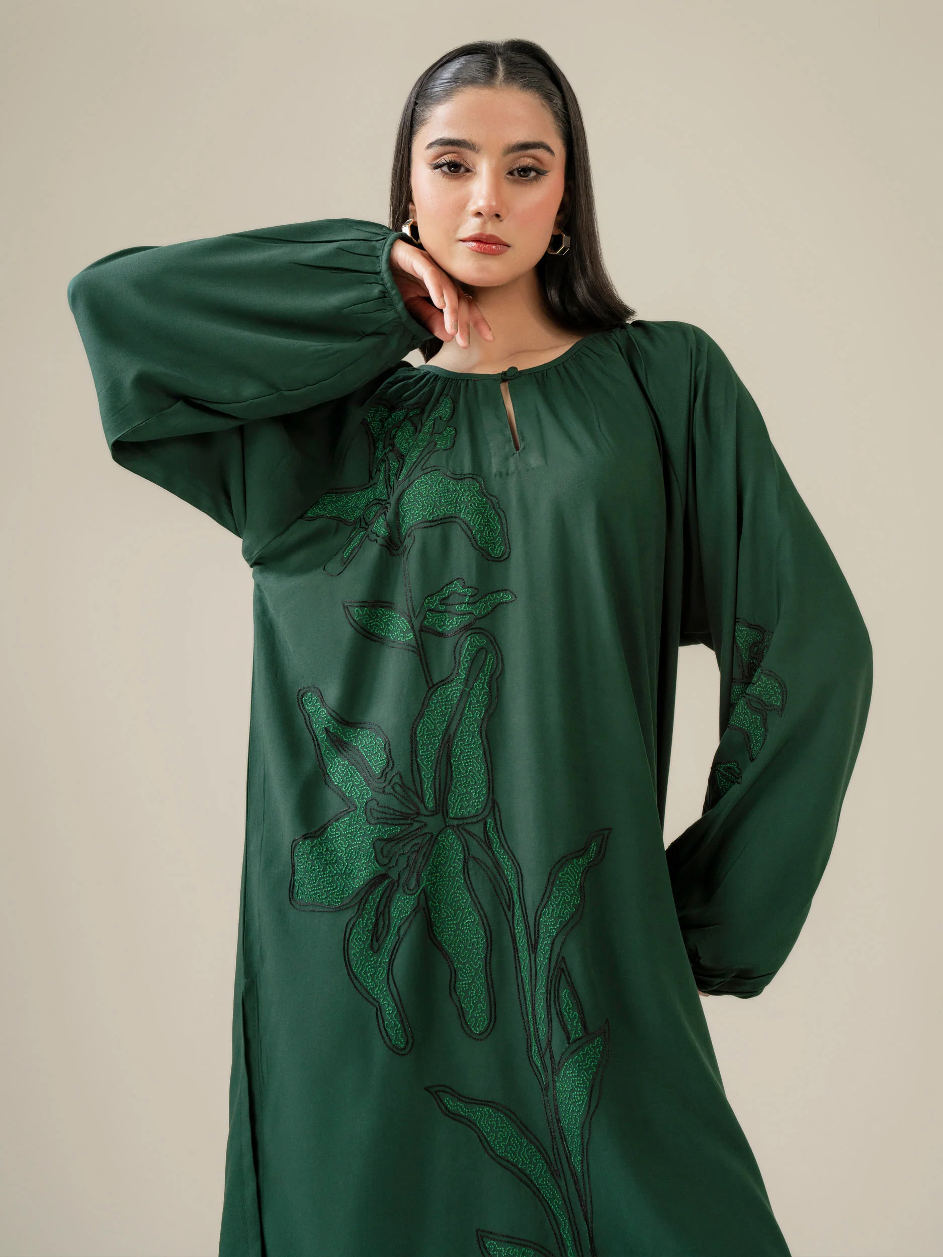2 Piece Stone Suit-Embroidered (Pret) - Image 3