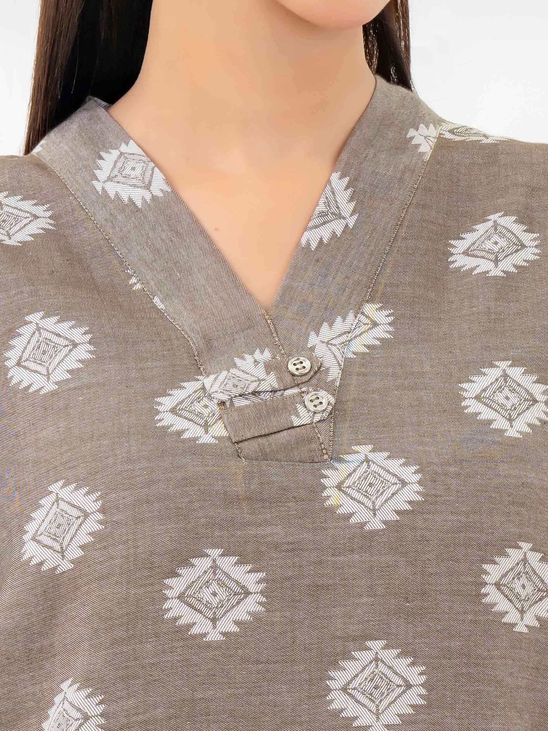 2 Piece Jacquard Suit-Embroidered (Pret) - Image 6