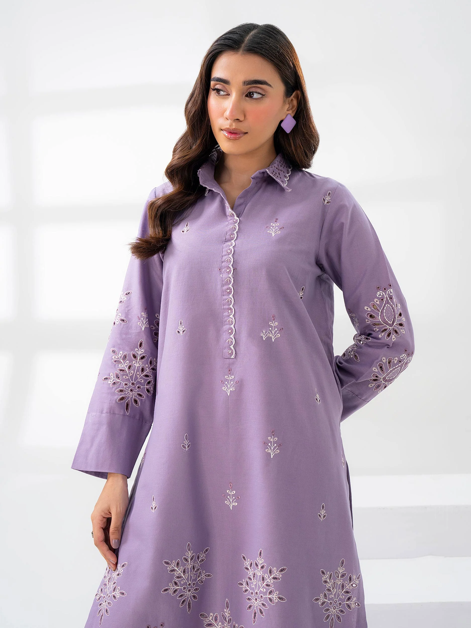 Khaddar Shirt-Embroidered (Pret) - Image 3