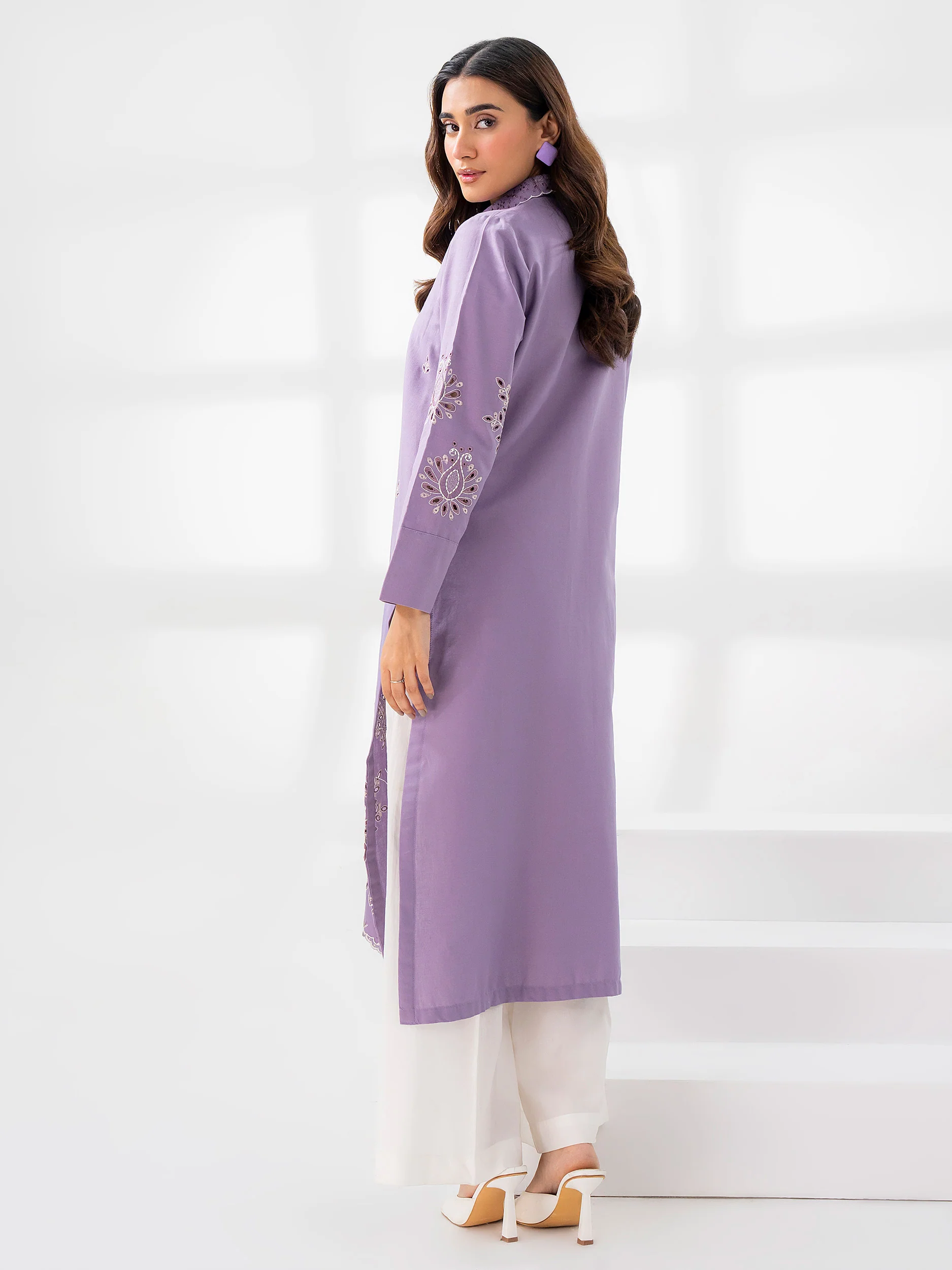 Khaddar Shirt-Embroidered (Pret) - Image 4